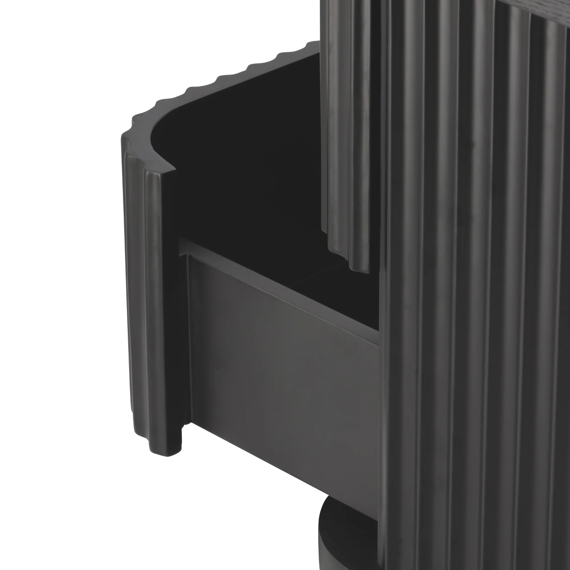 Manna Bedside Table Black - Image 5