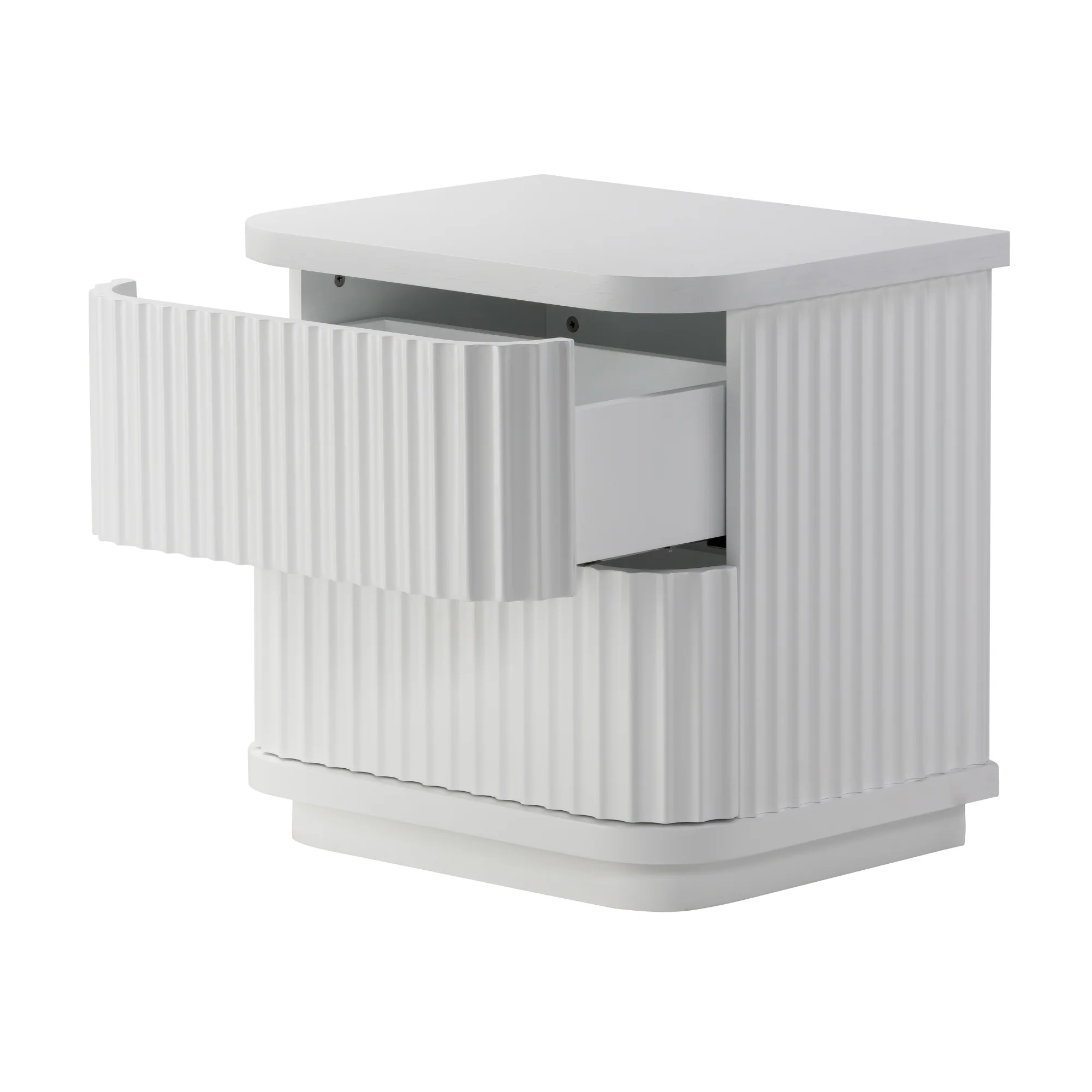 Manna Bedside Table White - Image 3