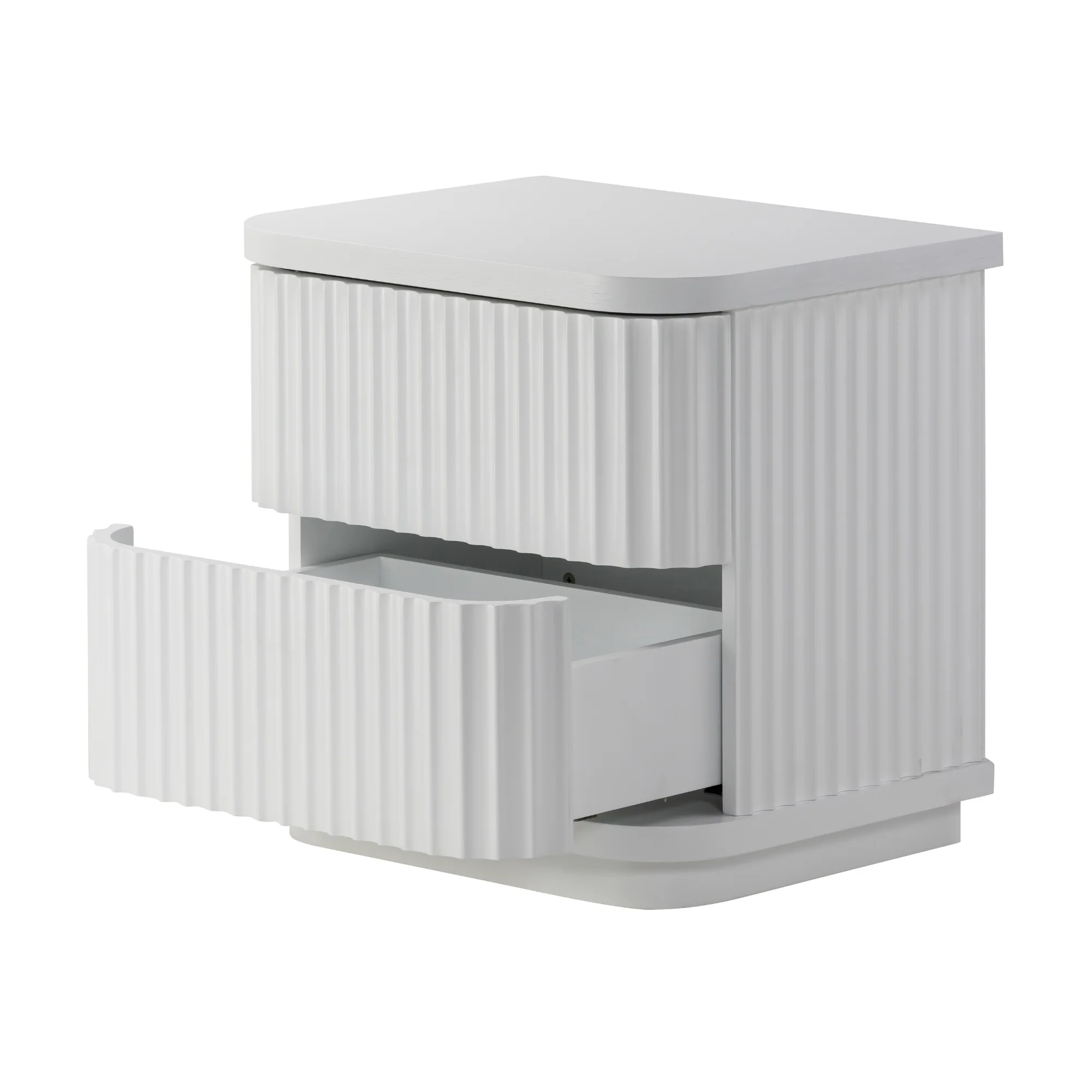 Manna Bedside Table White - Image 4