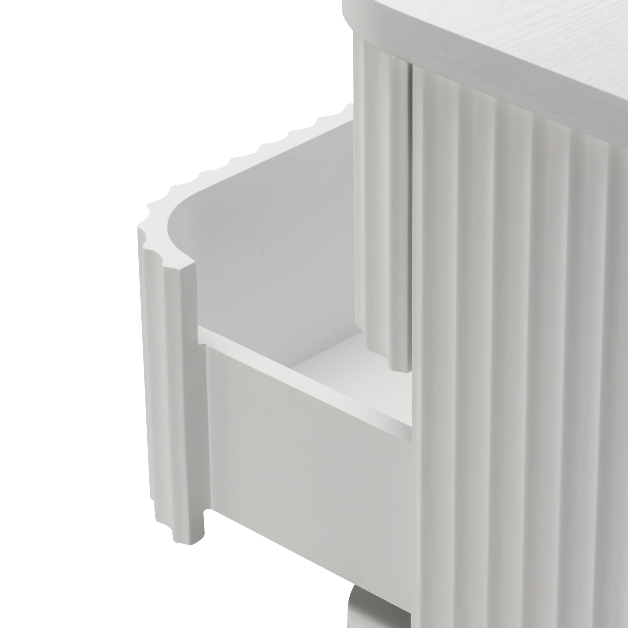 Manna Bedside Table White - Image 5