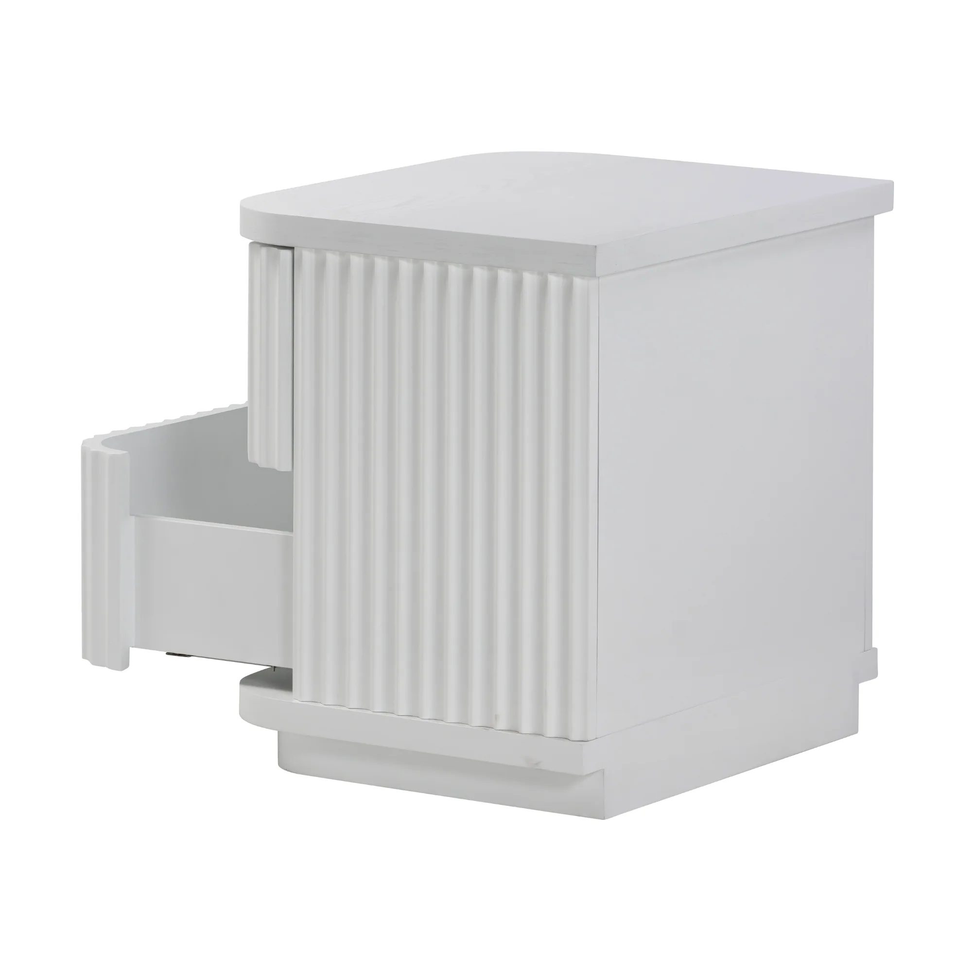 Manna Bedside Table White - Image 7