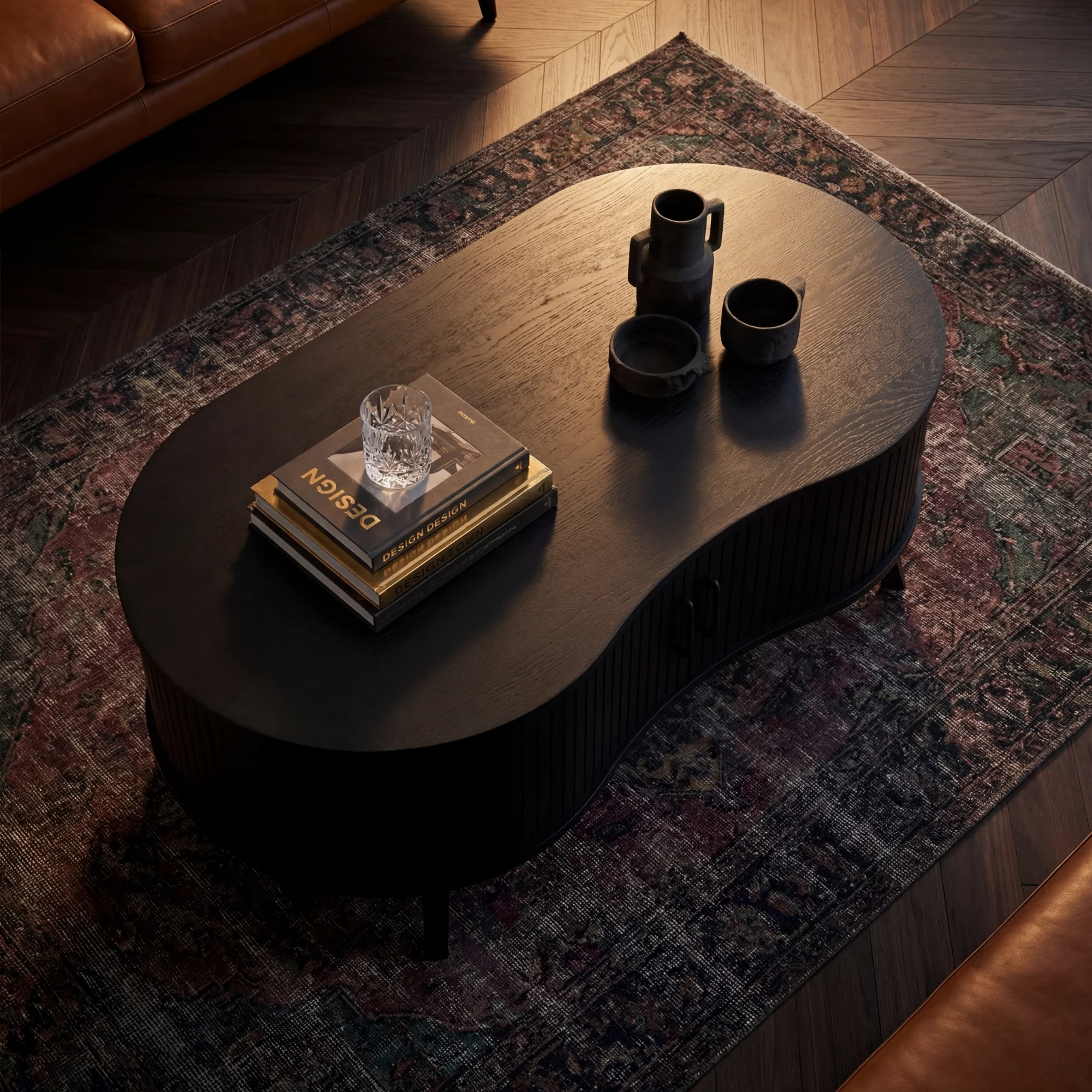 Elbasan 120cm Coffee Table Black - Image 3
