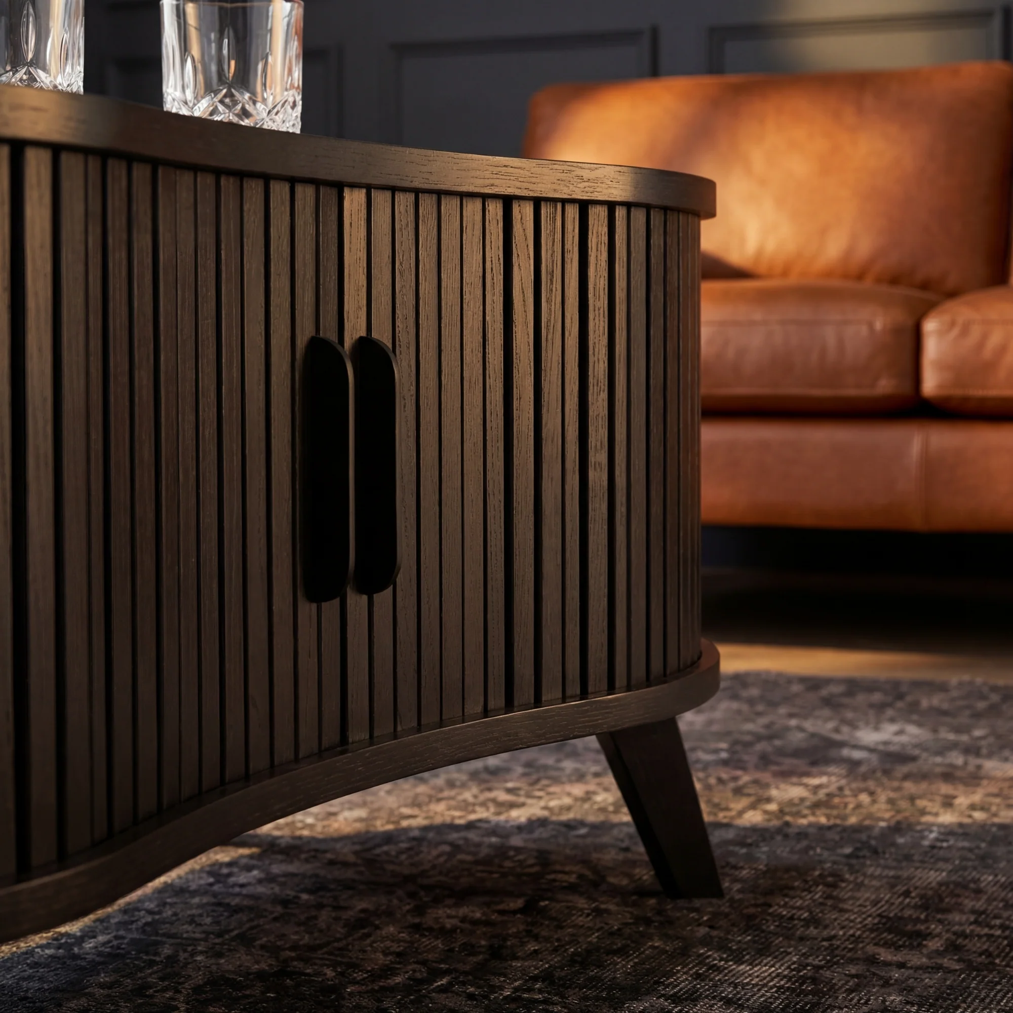 Elbasan 120cm Coffee Table Black - Image 4