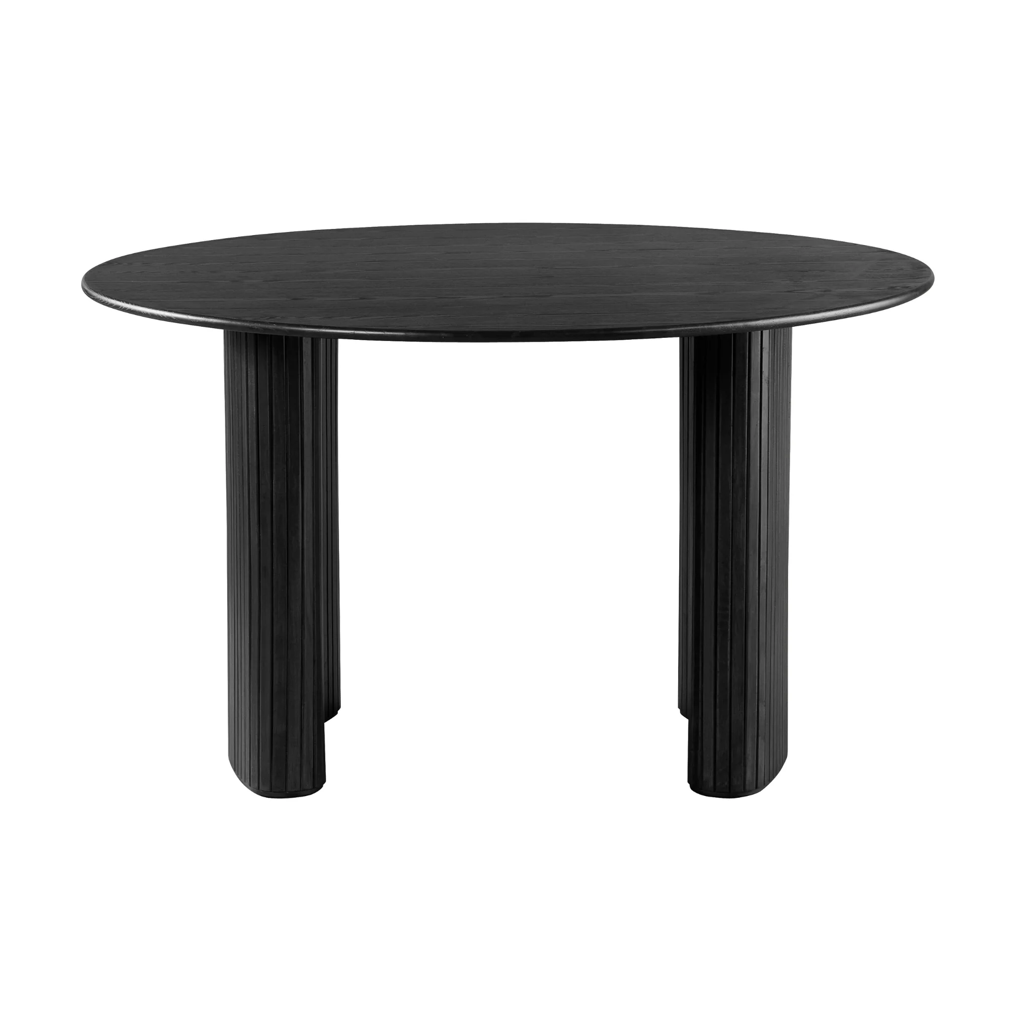 Elbasan 130cm Round Dining Table Black - Image 4