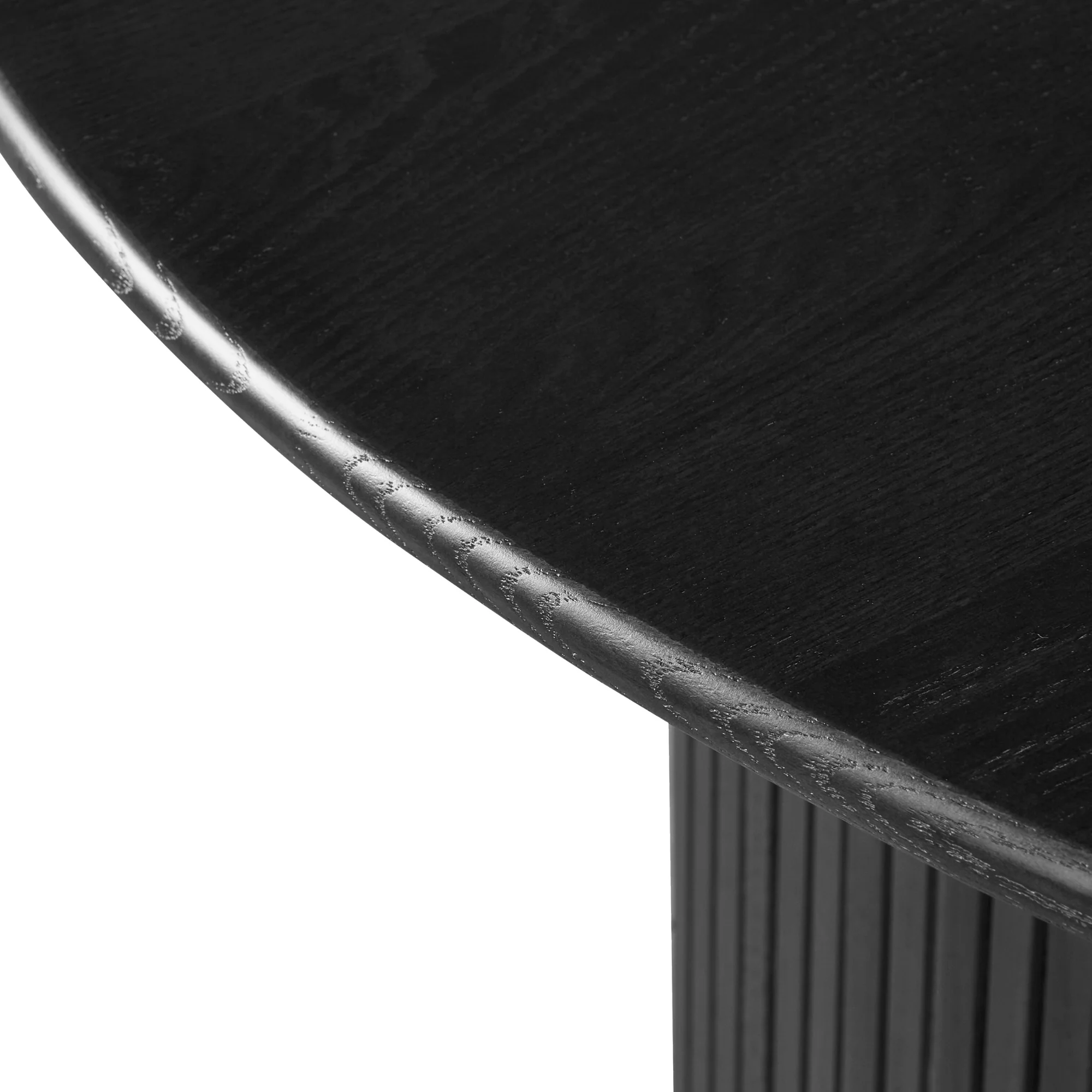 Elbasan 130cm Round Dining Table Black - Image 7
