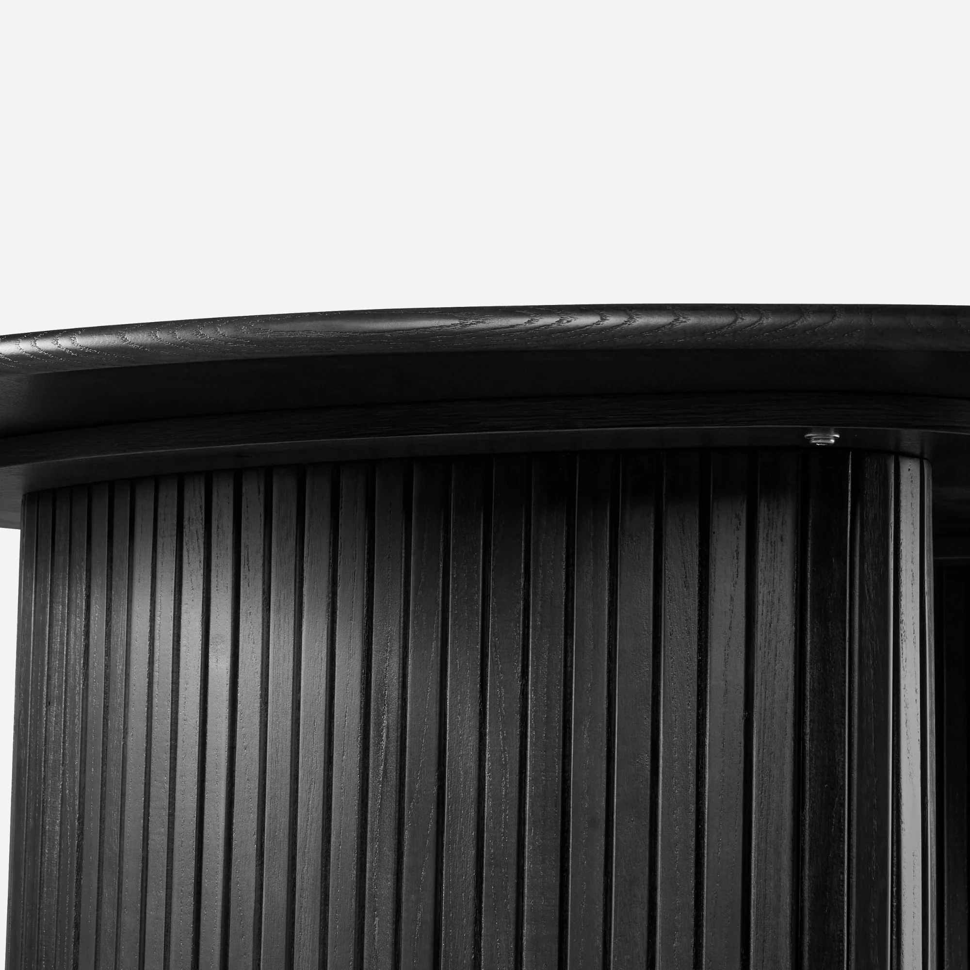Elbasan 130cm Round Dining Table Black - Image 8