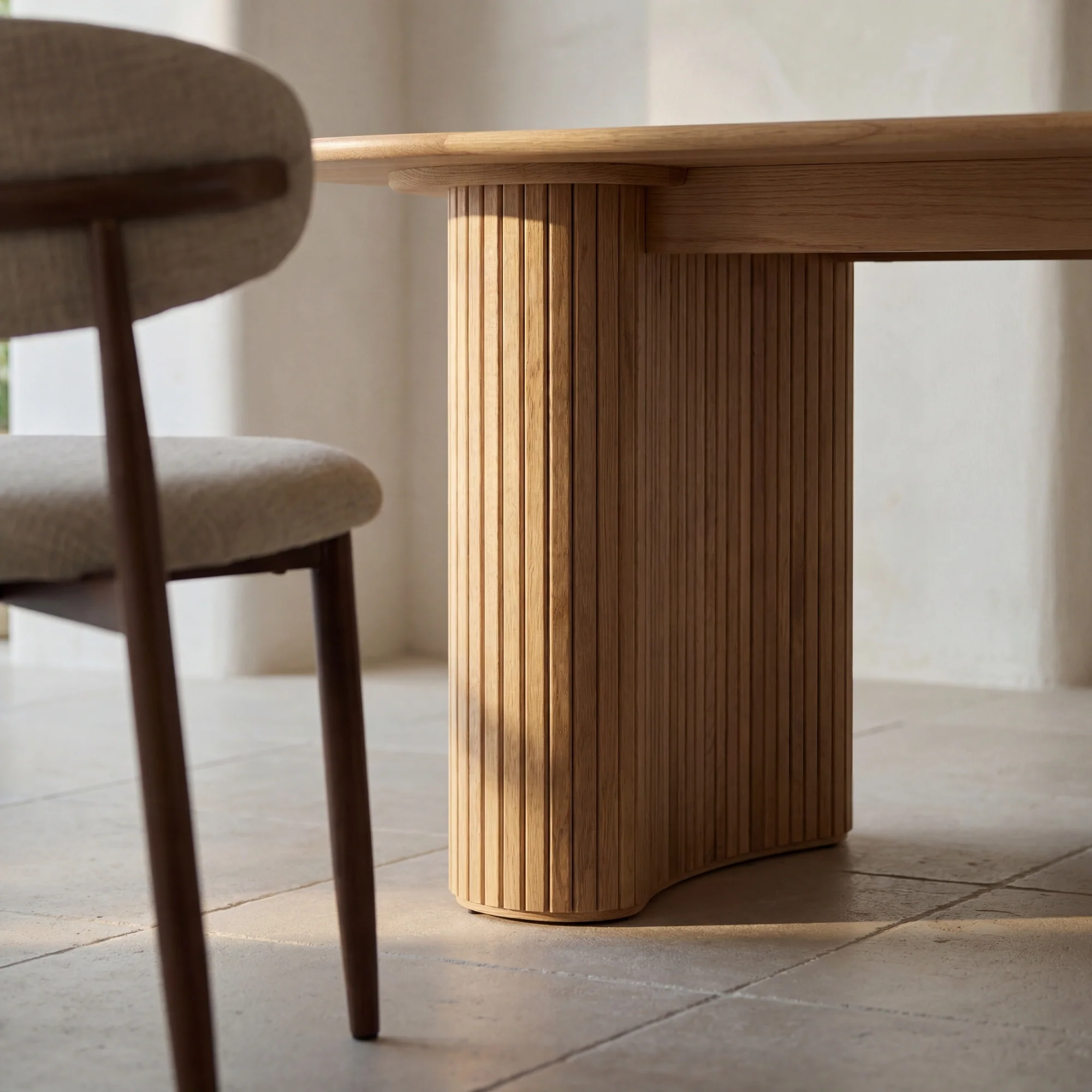 Elbasan 220cm Dining Table Natural - Image 5