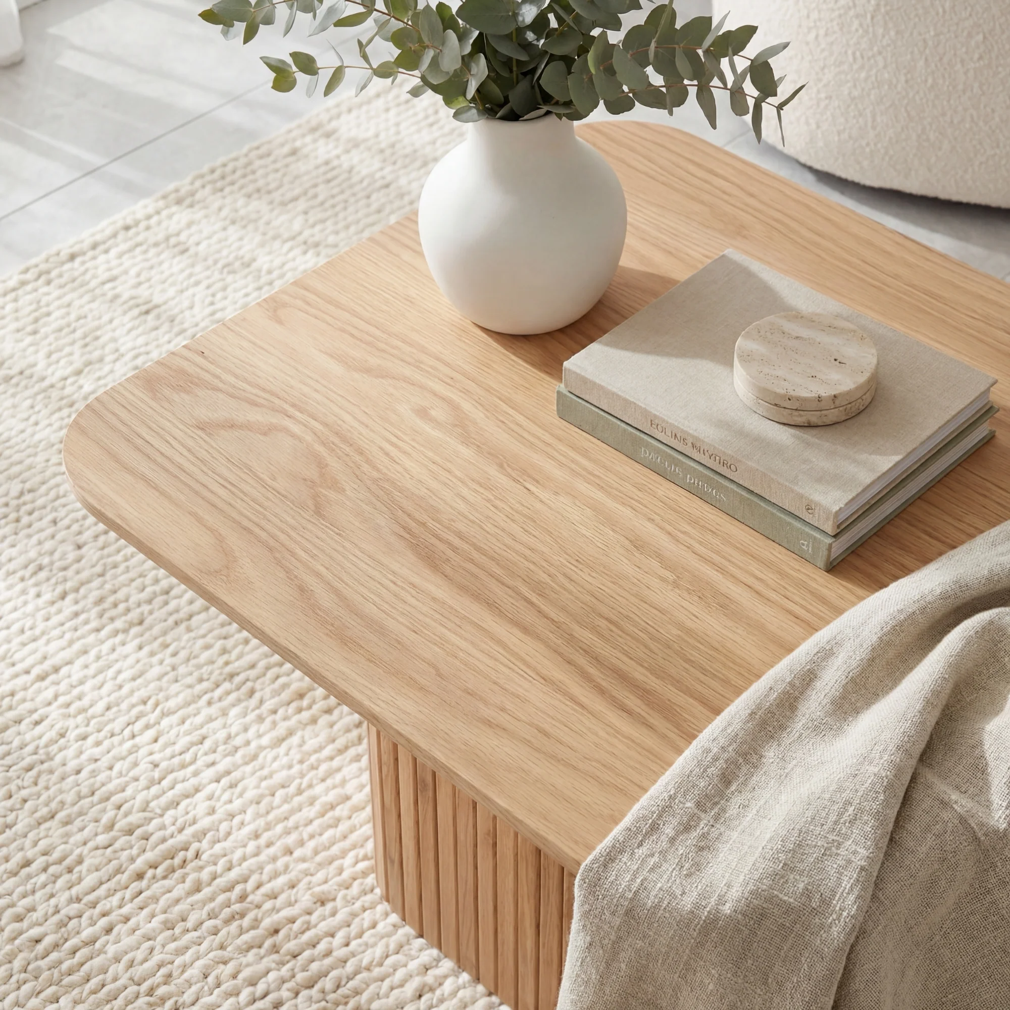 Elbasan 60cm Square Coffee Table Natural - Image 3