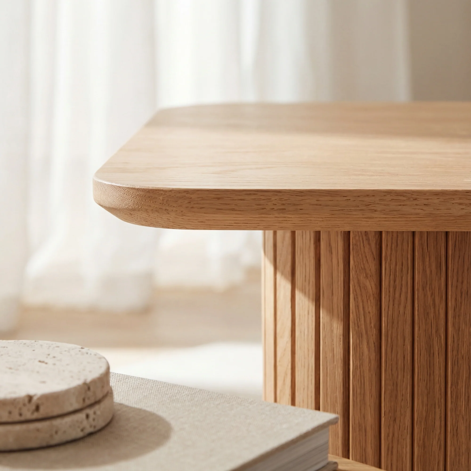 Elbasan 60cm Square Coffee Table Natural - Image 5