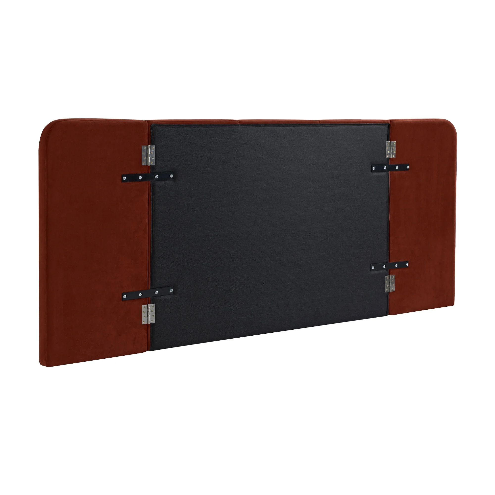 Eldron 280cm Velvet Bedhead Wide Caramel - Image 3