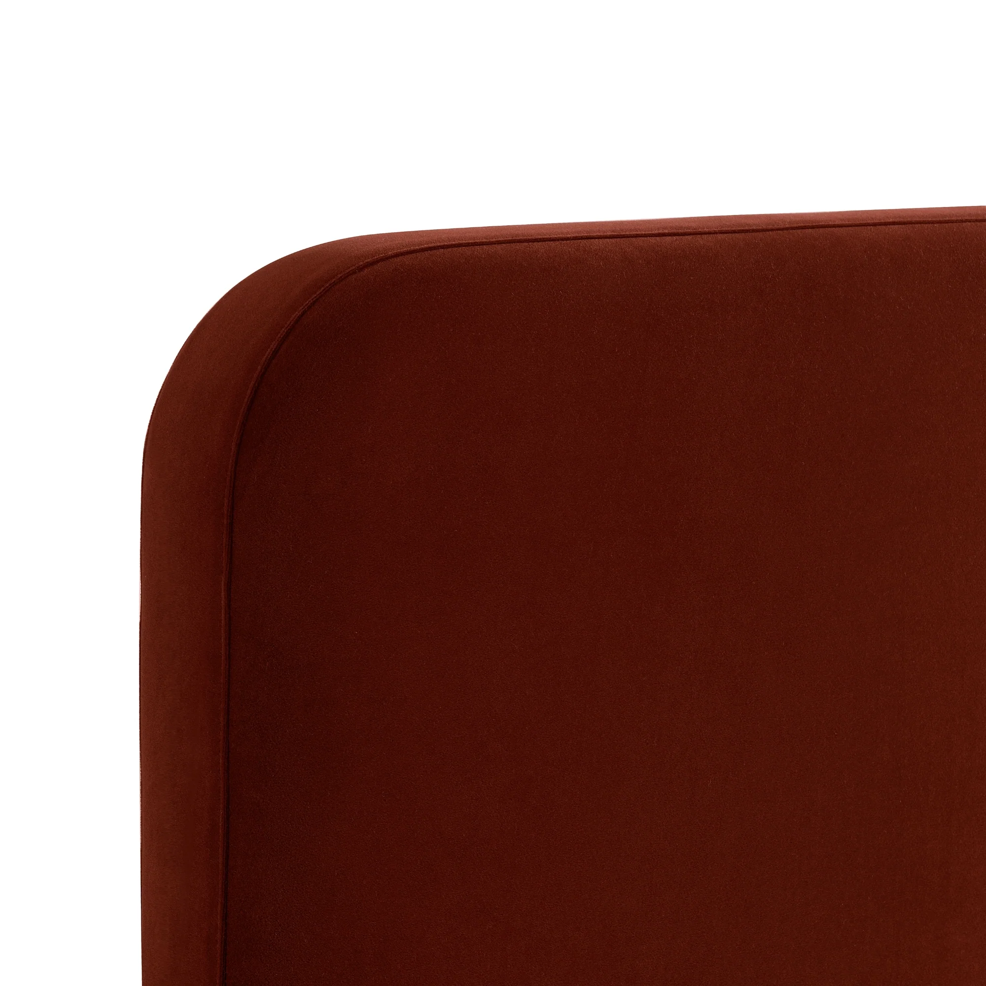 Eldron 280cm Velvet Bedhead Wide Caramel - Image 4
