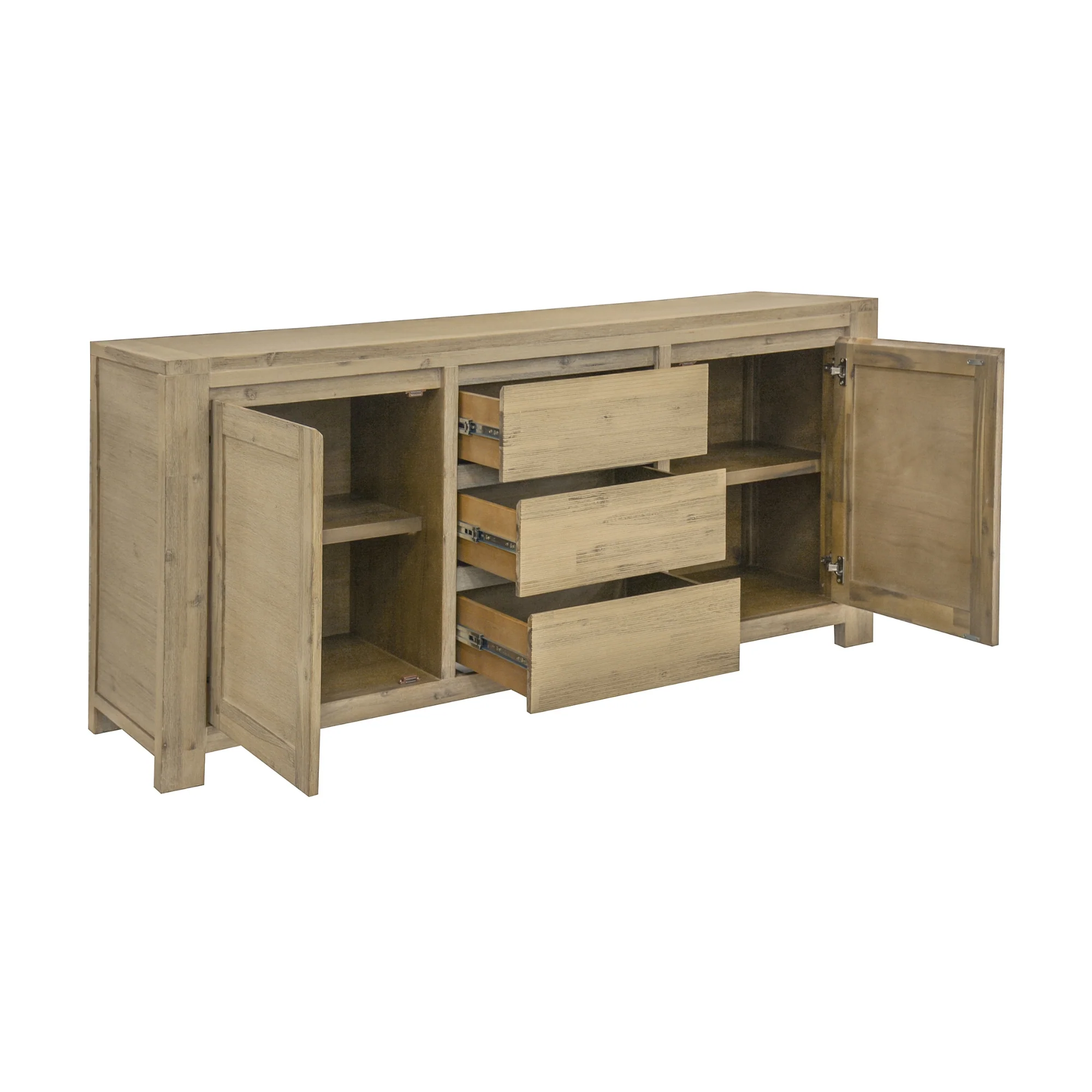 Elemental 165cm Buffet Table Brushed Smoke Grey - Image 3