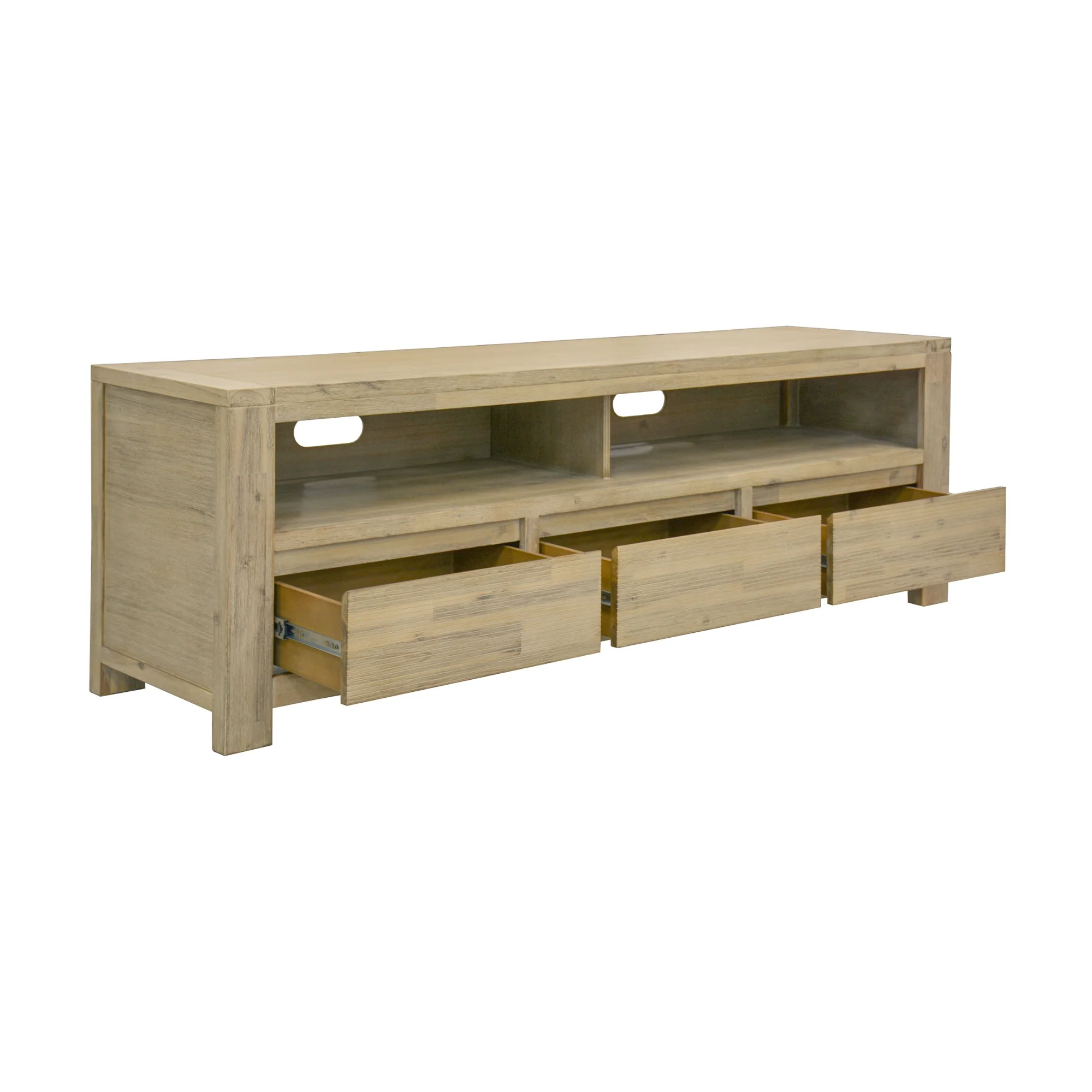 Elemental 169cm ETU Entertainment TV Unit Brushed Smoke Grey - Image 3