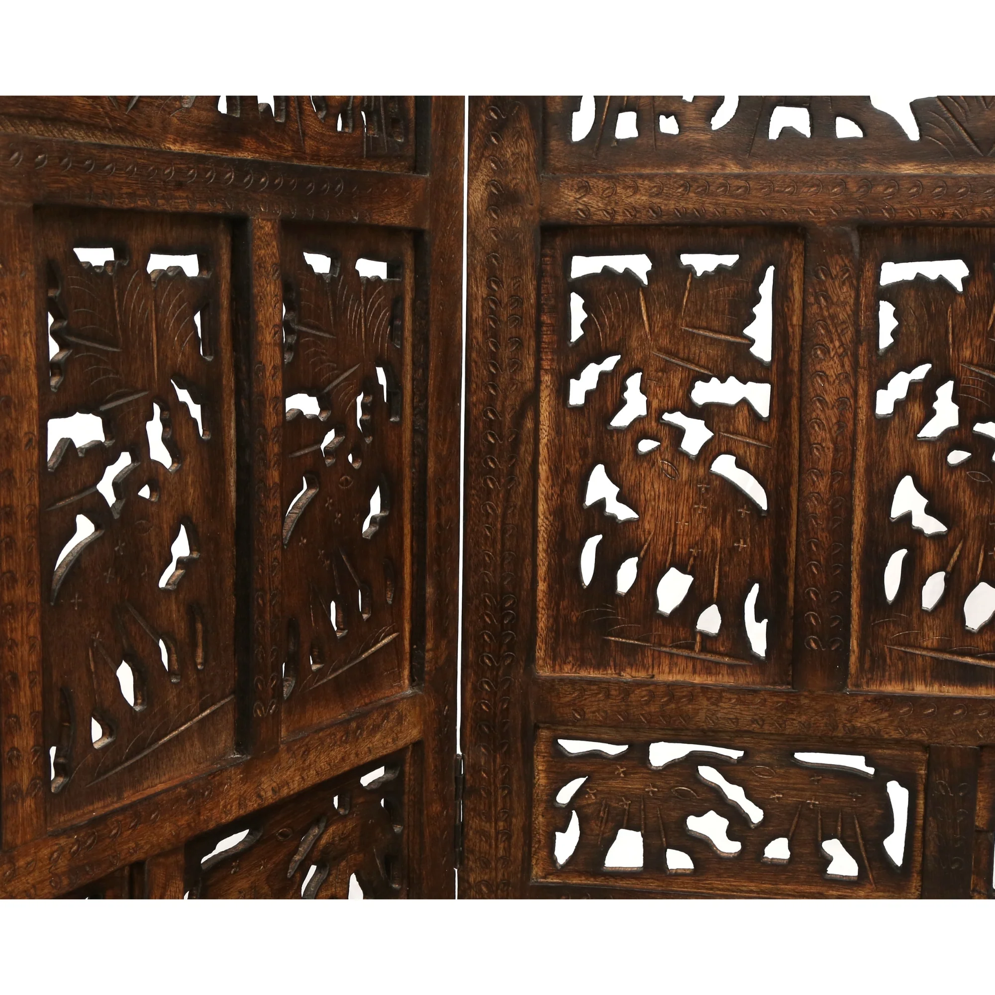 Elephant Room Screen Divider Burnt Brown - Image 6