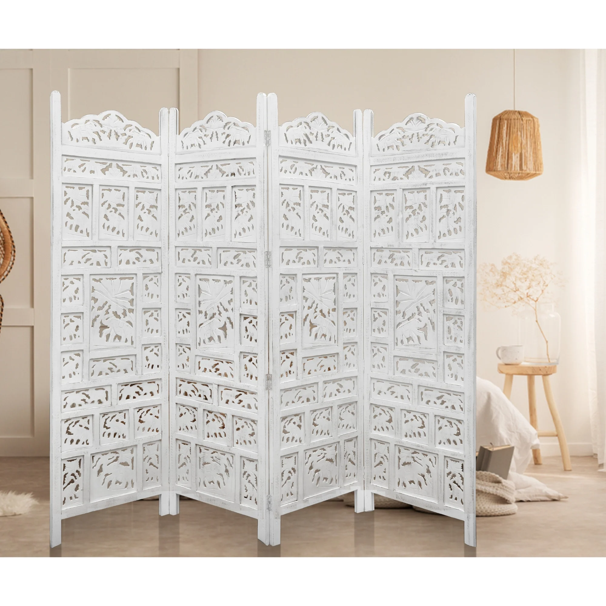 Elephant Room Screen Divider White - Image 3