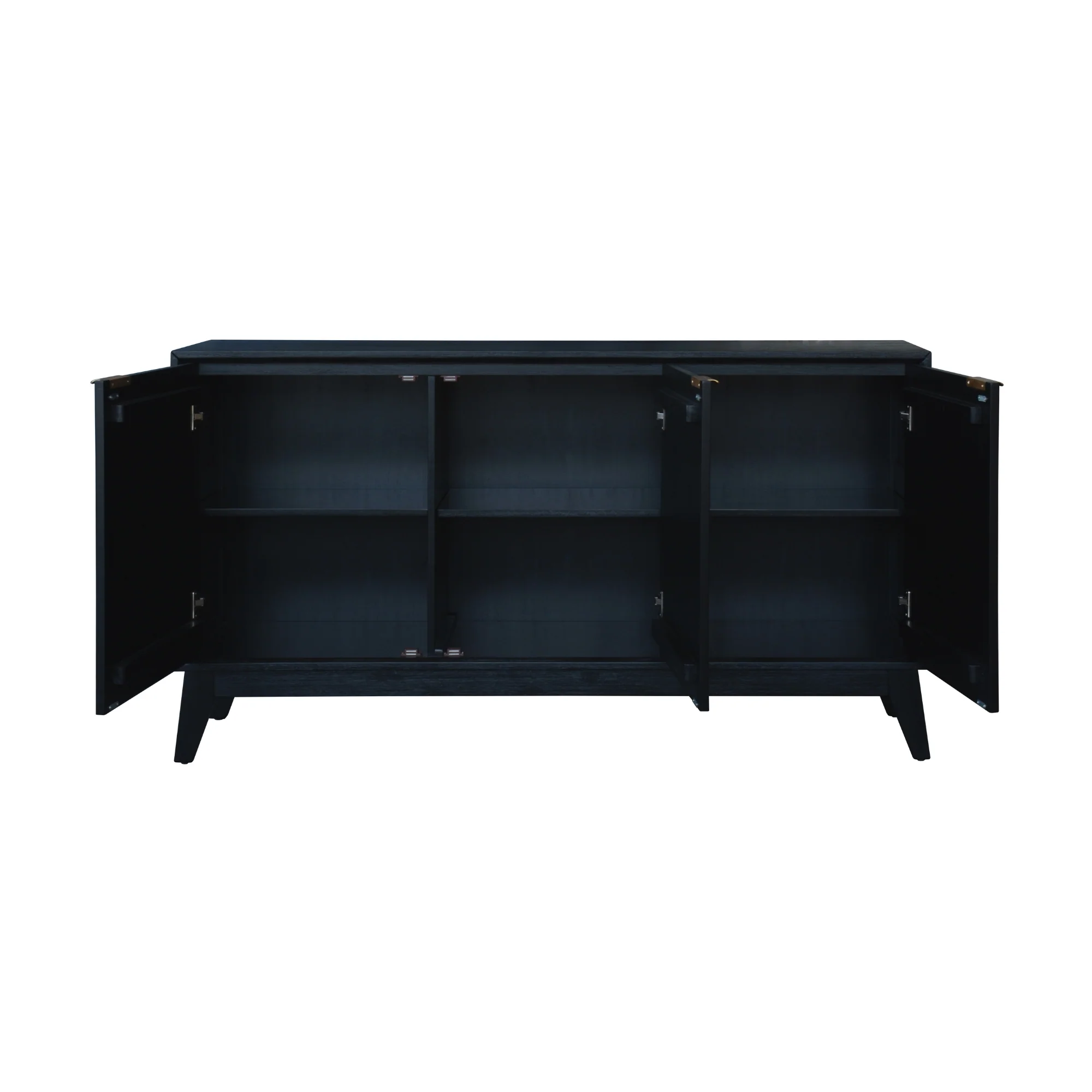 Ellen 165cm Buffet Table 3 Door Black - Image 4