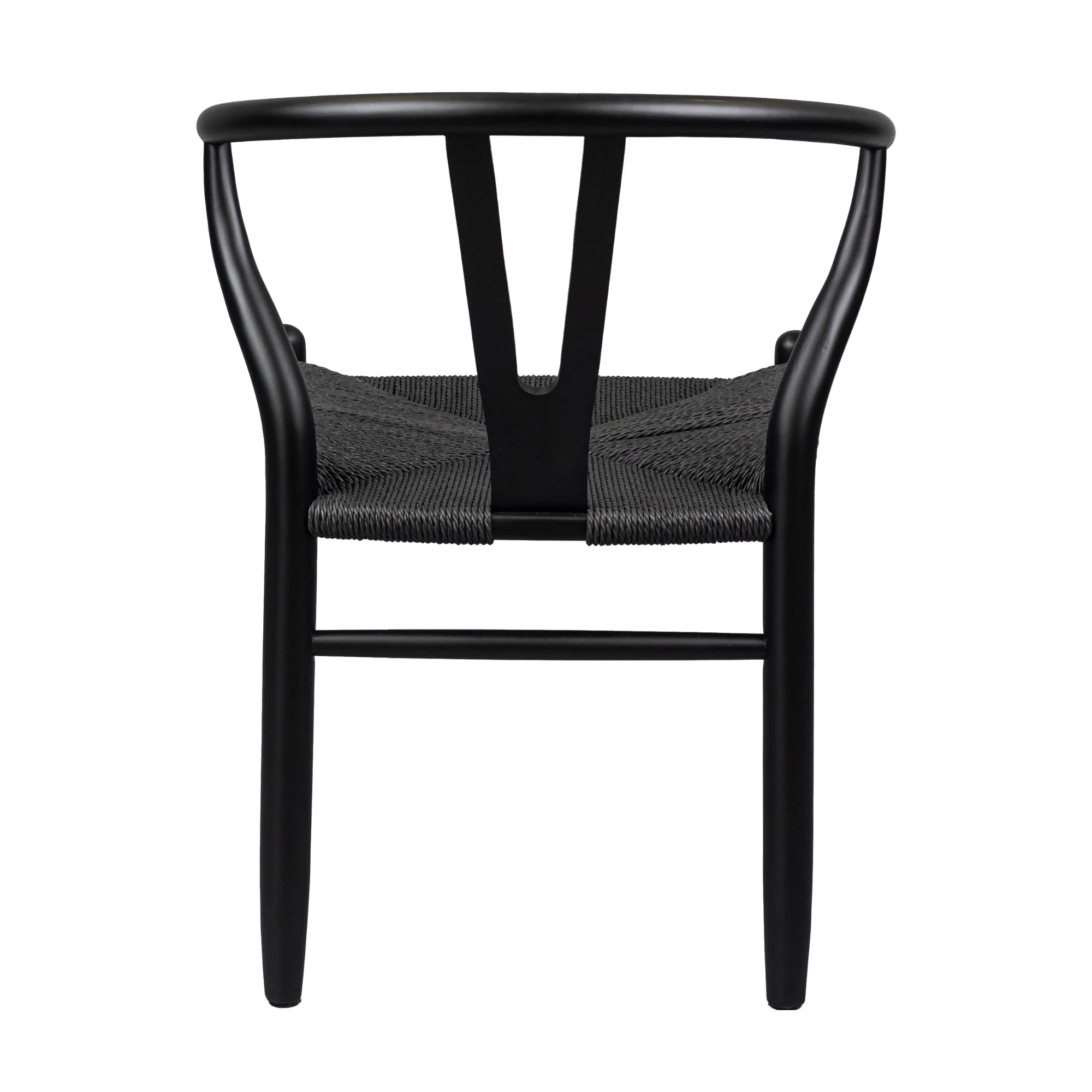 Ellen 2pc Set Wishbone Dining Chair Black - Image 5