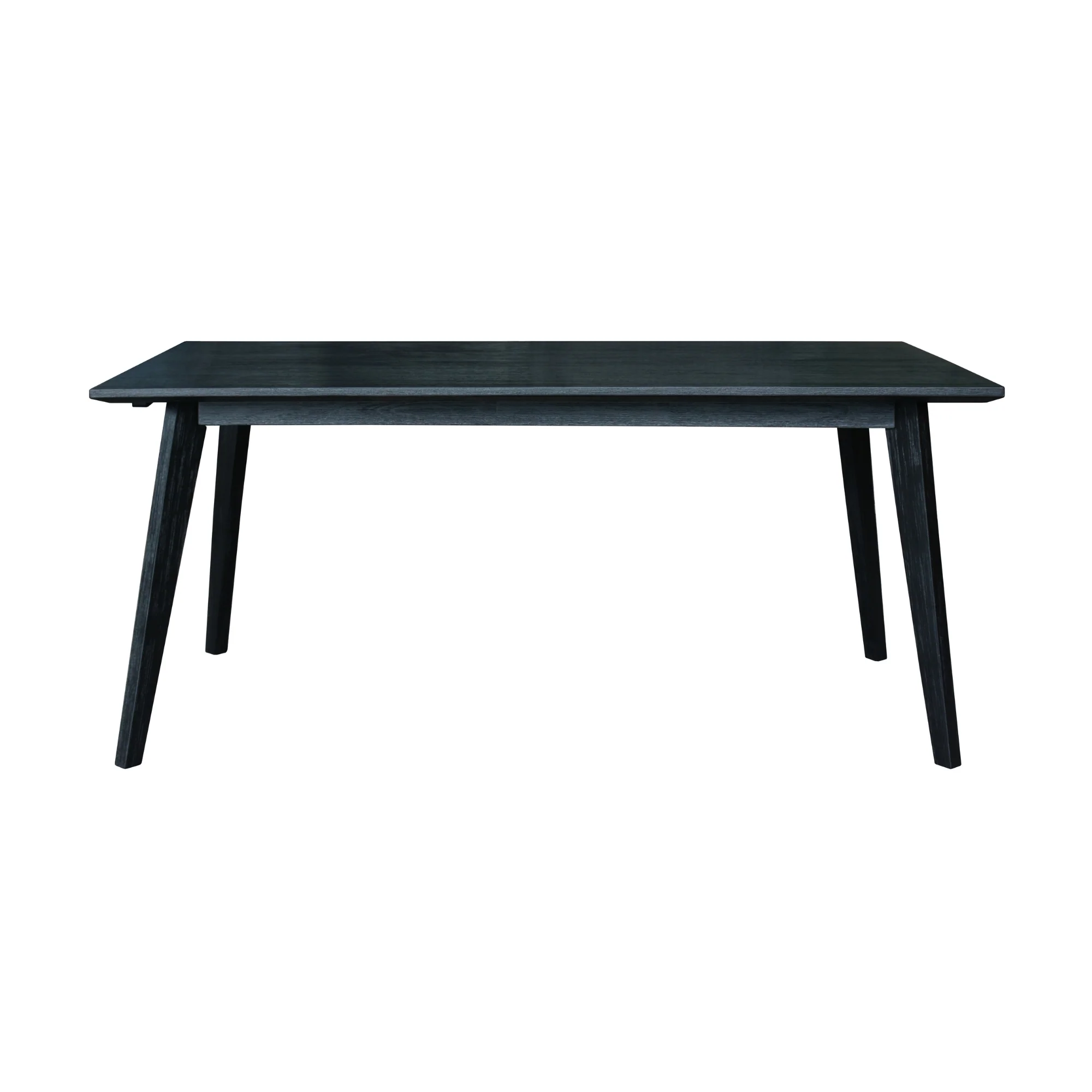 Ellen 7pc Dining Set 180cm Table 6 Chair Black - Image 2