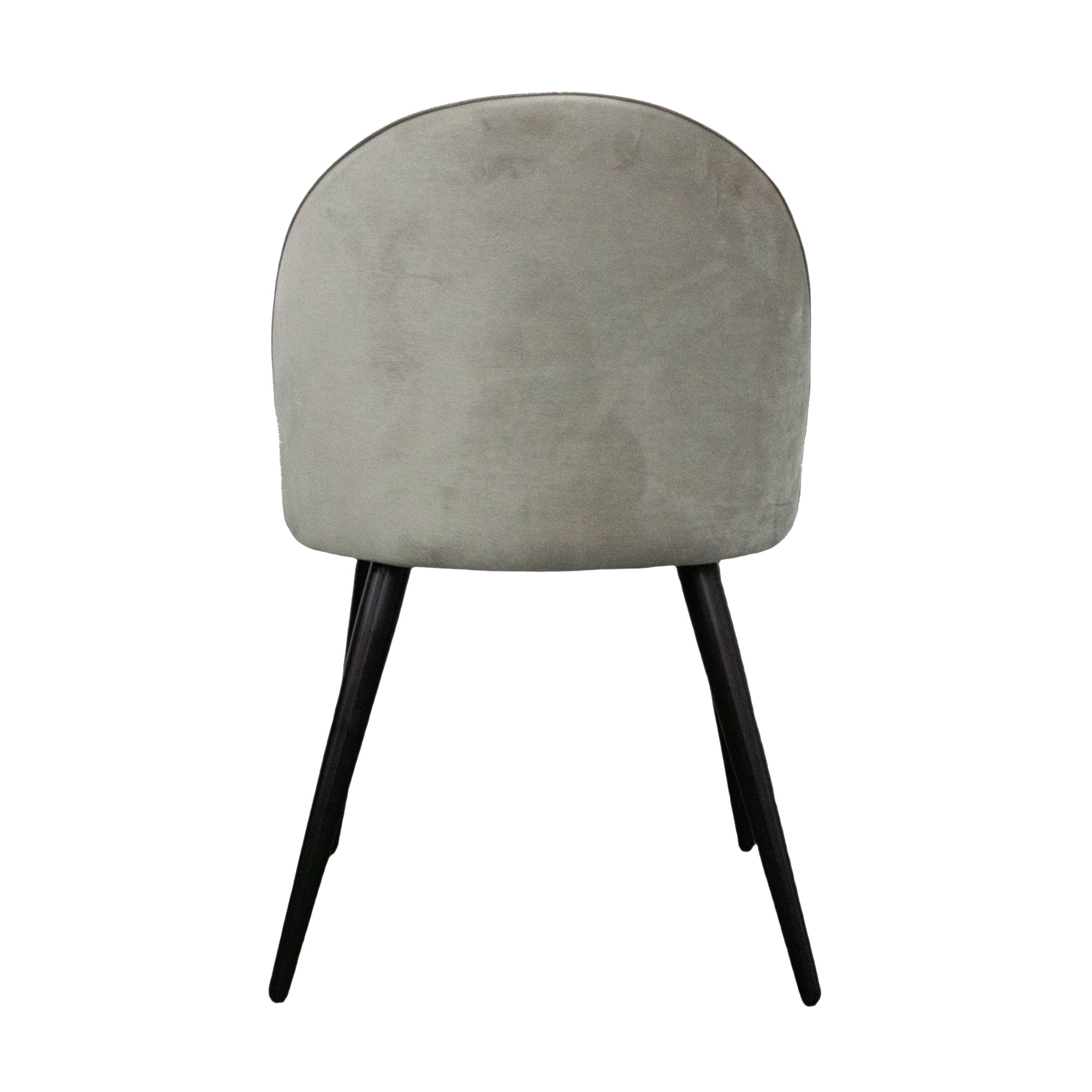 Emilie 4pc Set Velvet Fabric Dining Chair Beige - Image 3