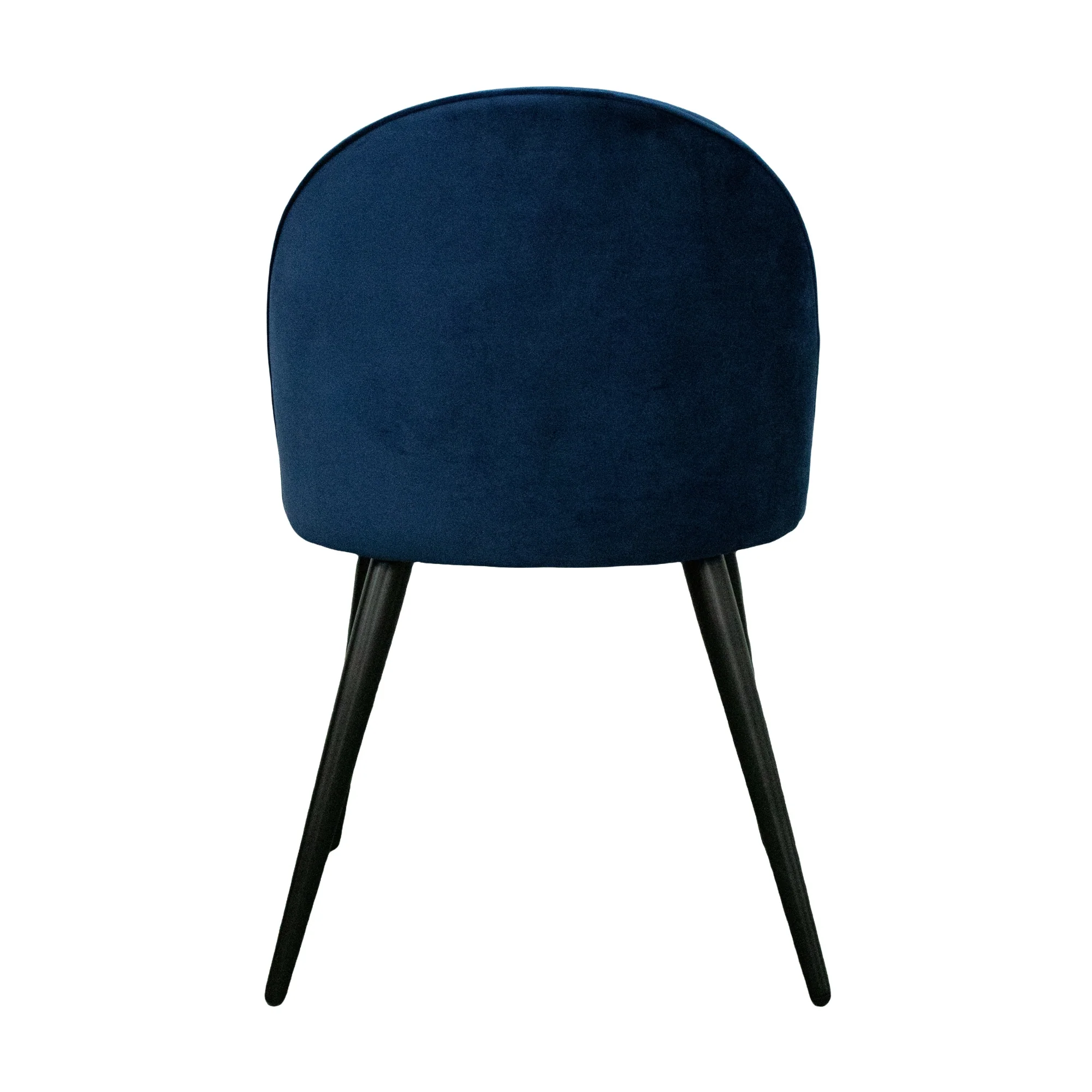 Emilie 4pc Set Velvet Fabric Dining Chair Navy - Image 3