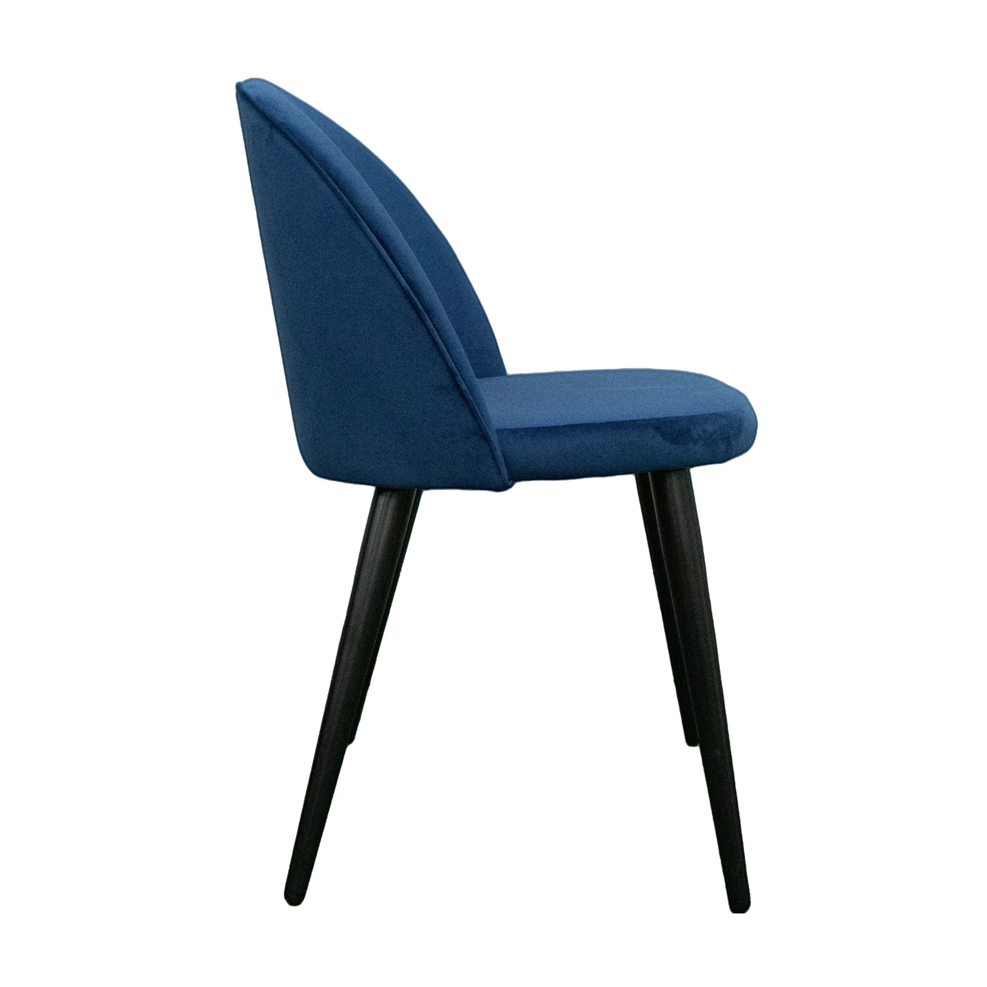 Emilie 4pc Set Velvet Fabric Dining Chair Navy - Image 4