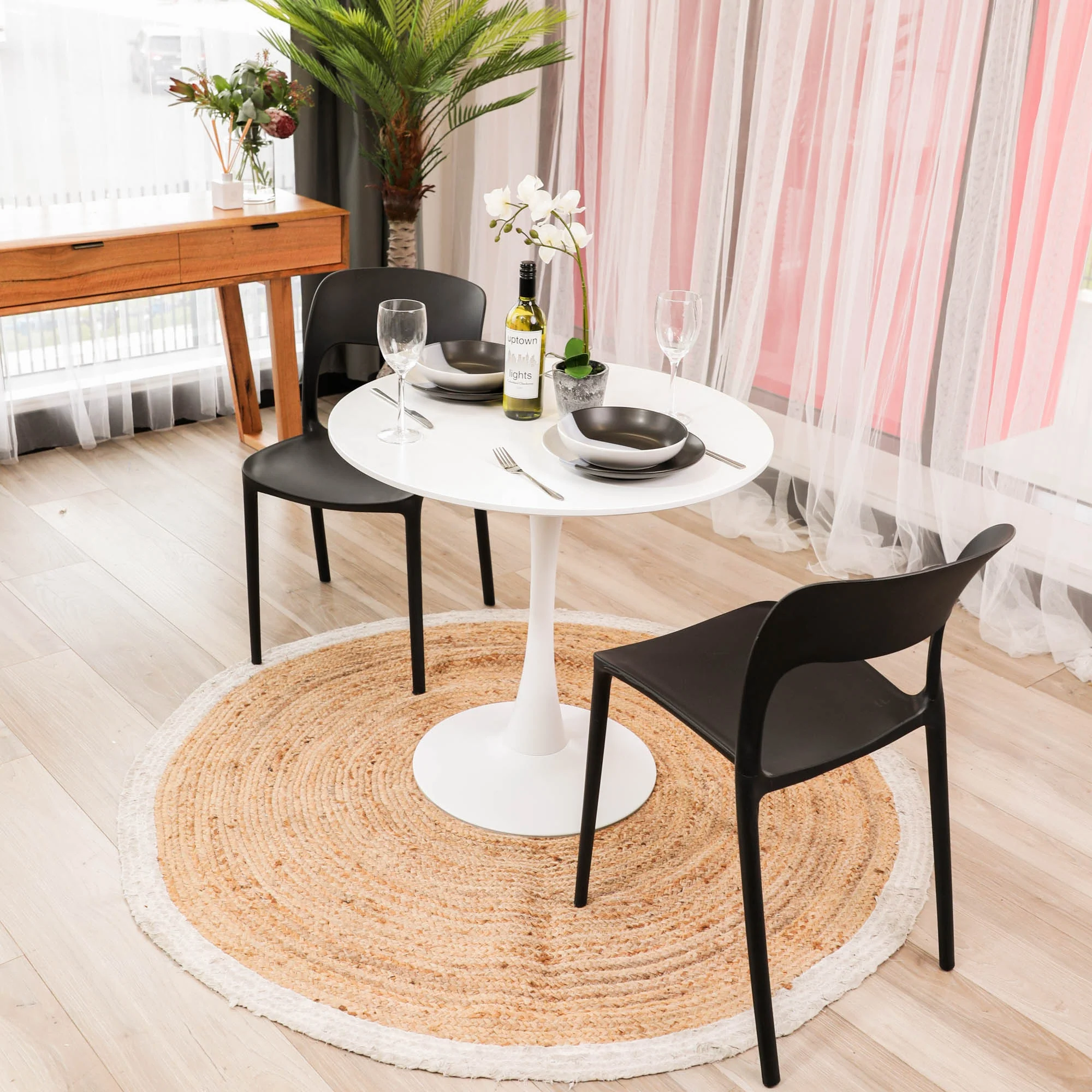 Everly Set of 4 Dining Chair Black - Image 7