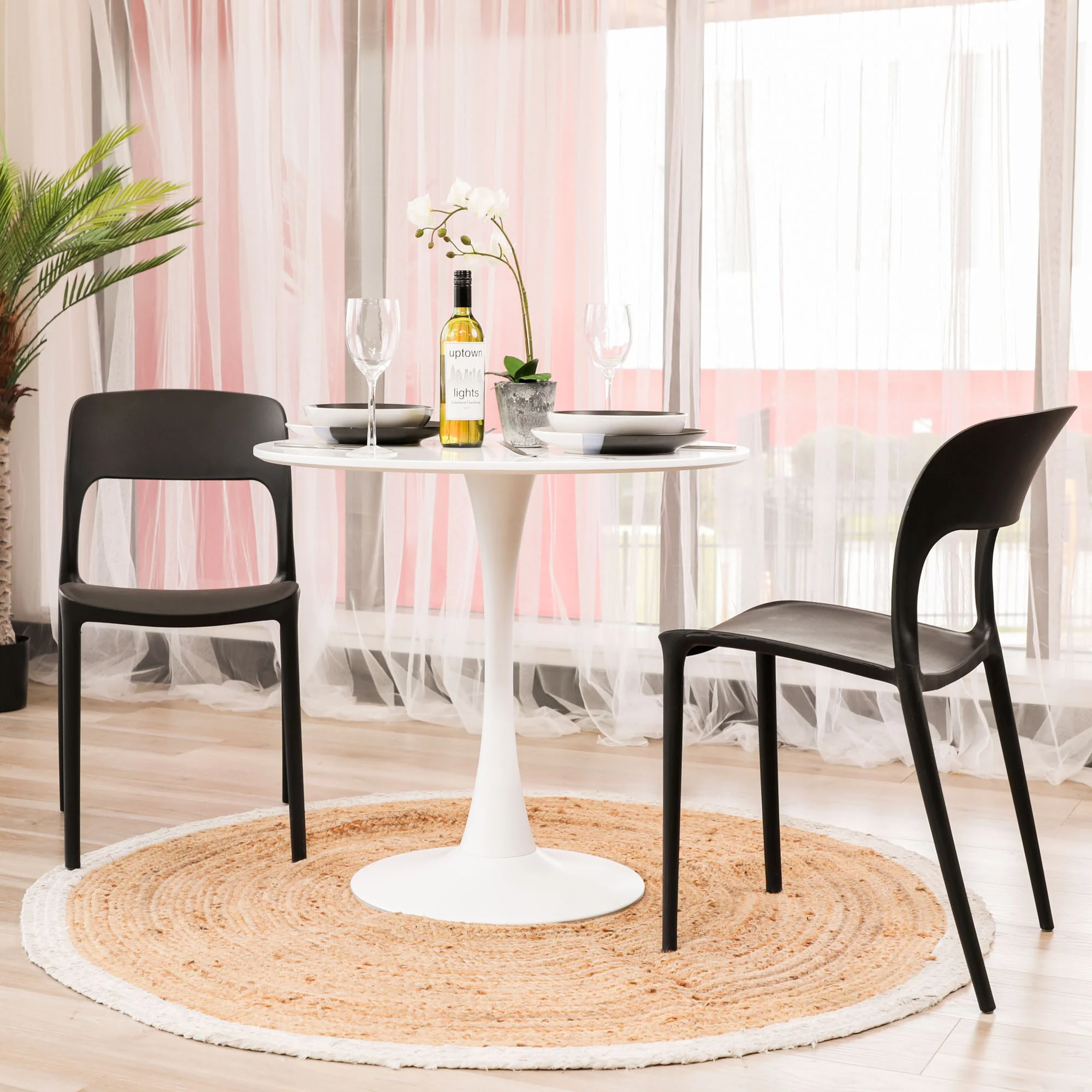 Everly Set of 4 Dining Chair Black - Image 8