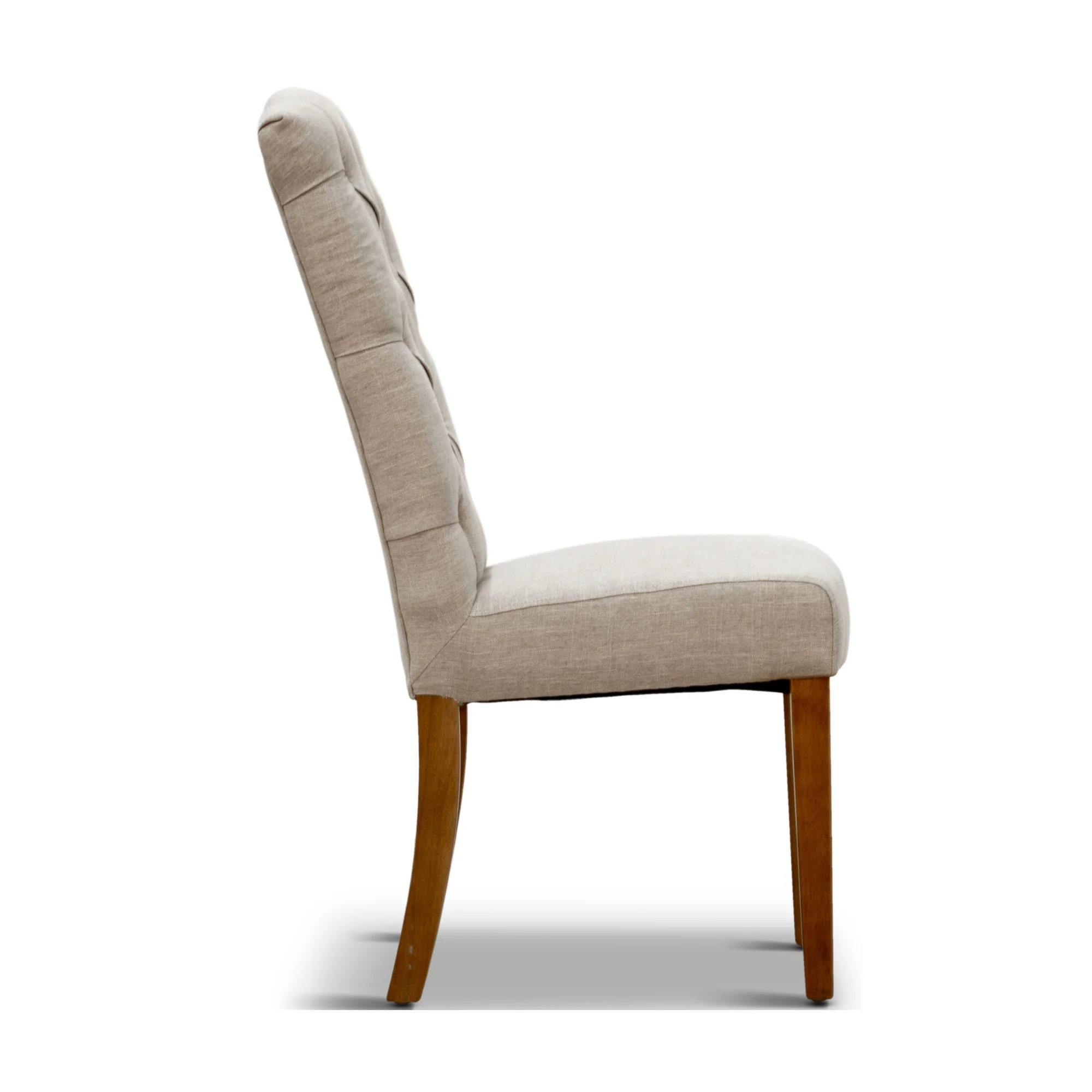 Felicia 2pc Fabric Dining Chair Beige - Image 3