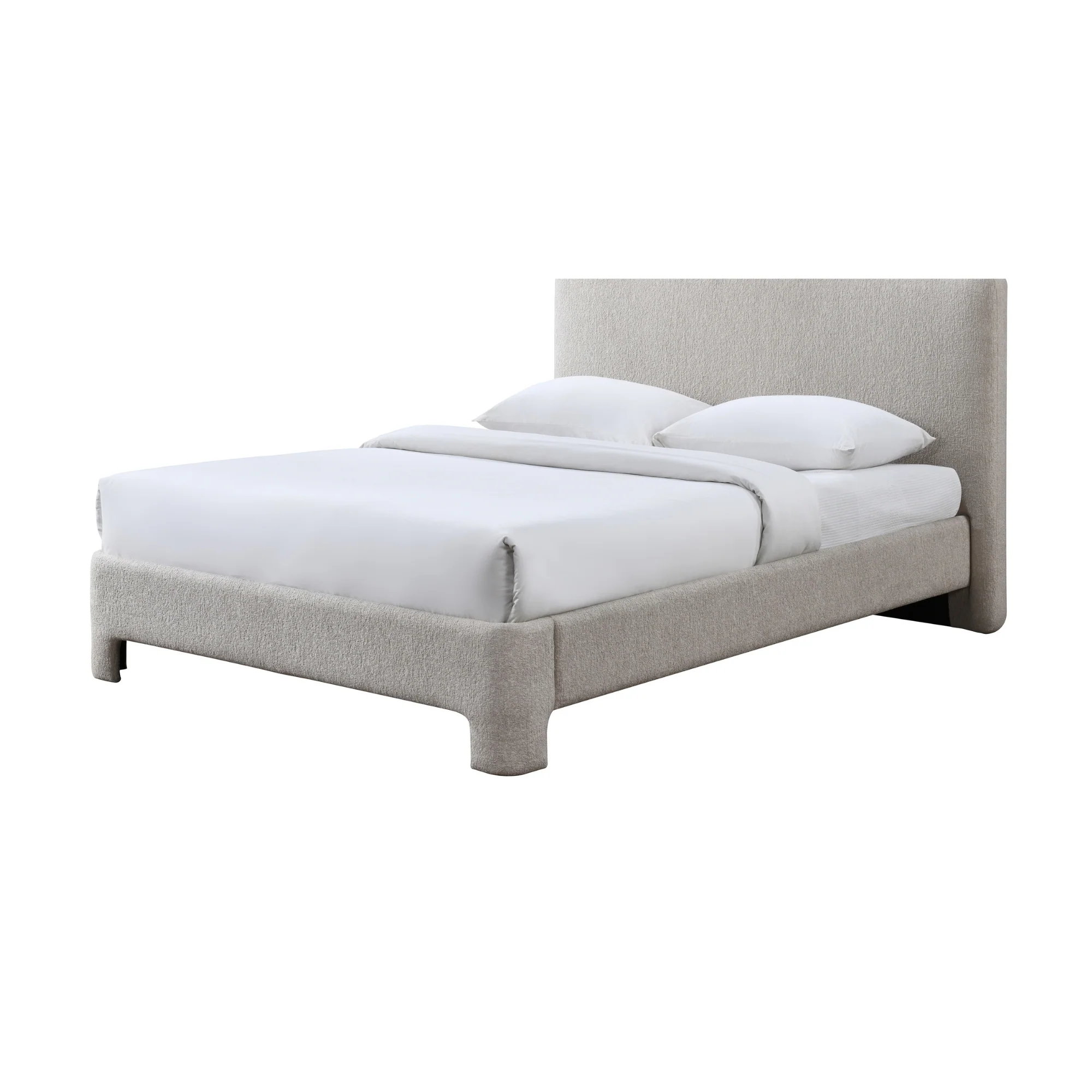 Finley Queen Bed Frame Stone Grey - Image 2
