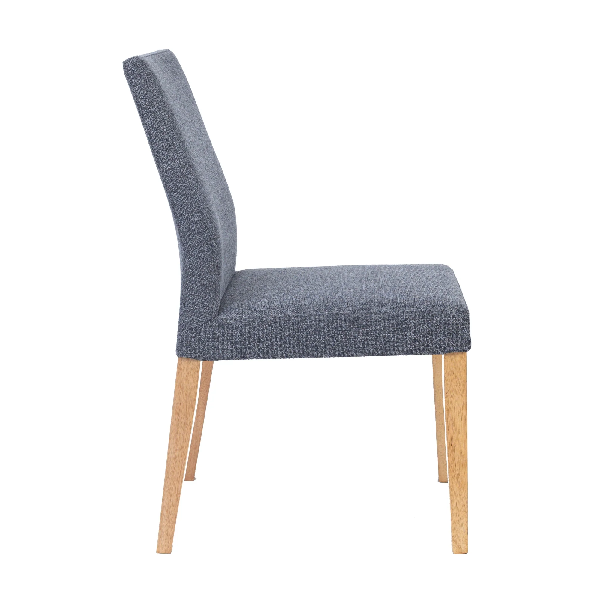 Forma 2pc Set Dining Chair Fabric Seat Dark Grey - Image 3