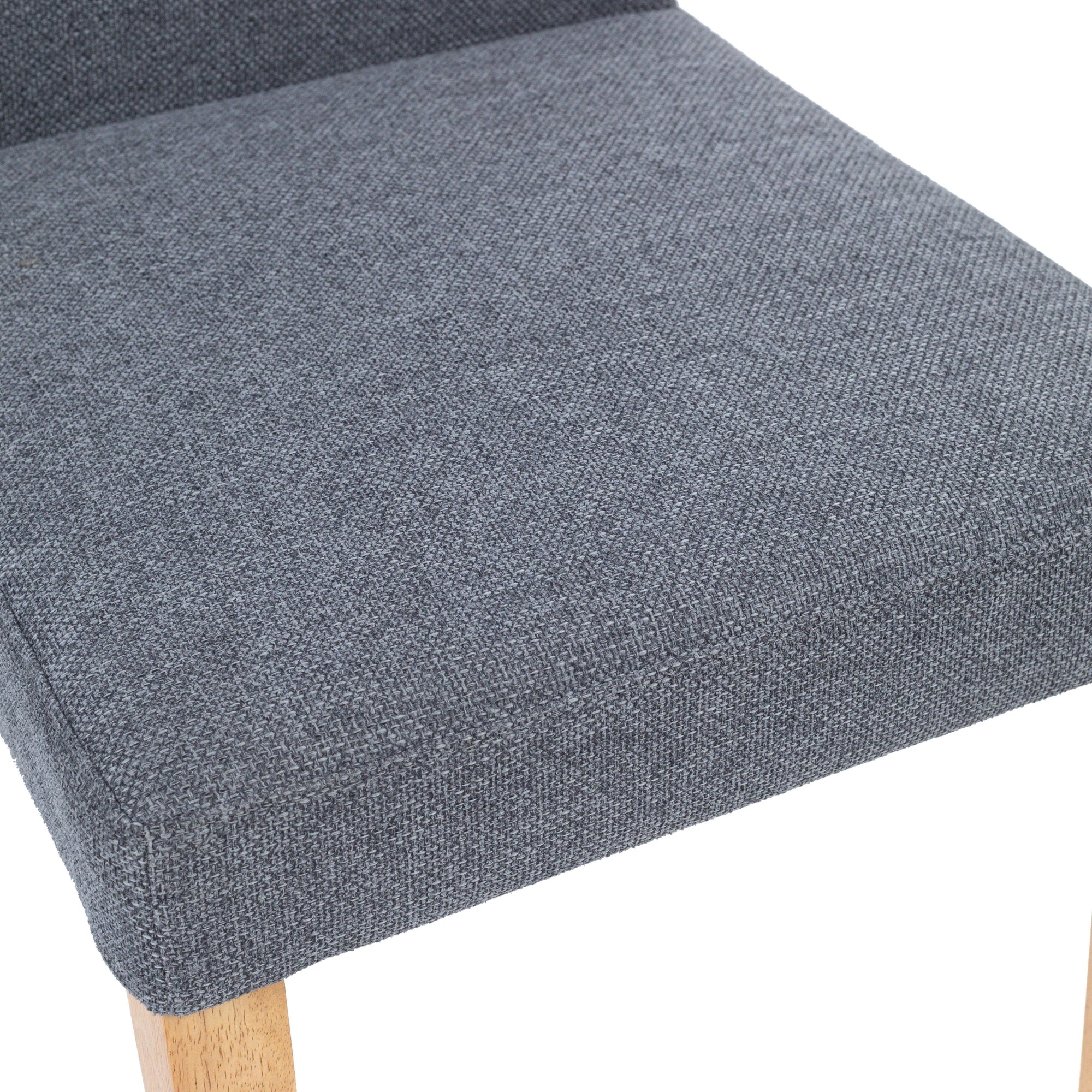 Forma 2pc Set Dining Chair Fabric Seat Dark Grey - Image 4