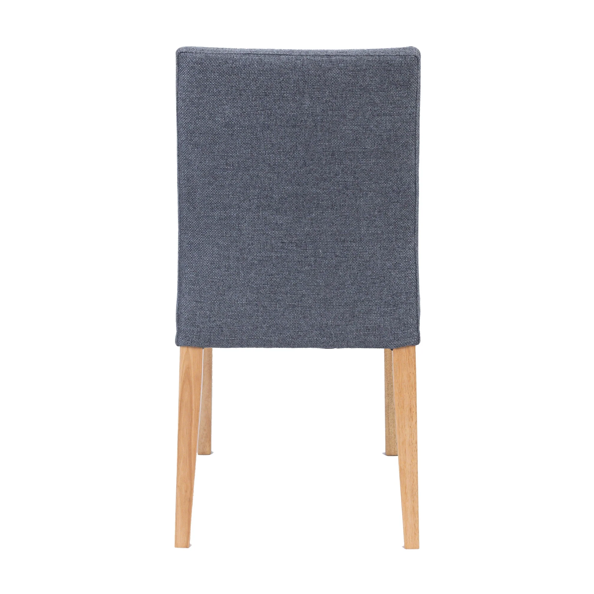 Forma 2pc Set Dining Chair Fabric Seat Dark Grey - Image 5
