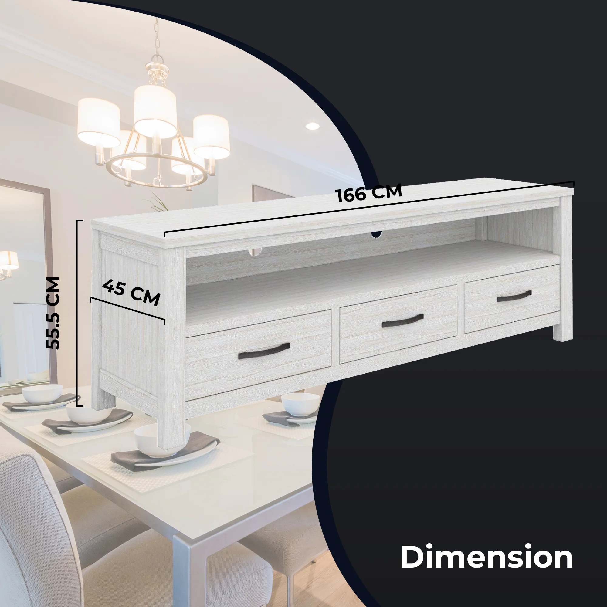 Foxglove 166cm ETU TV Entertainment Unit - Image 3