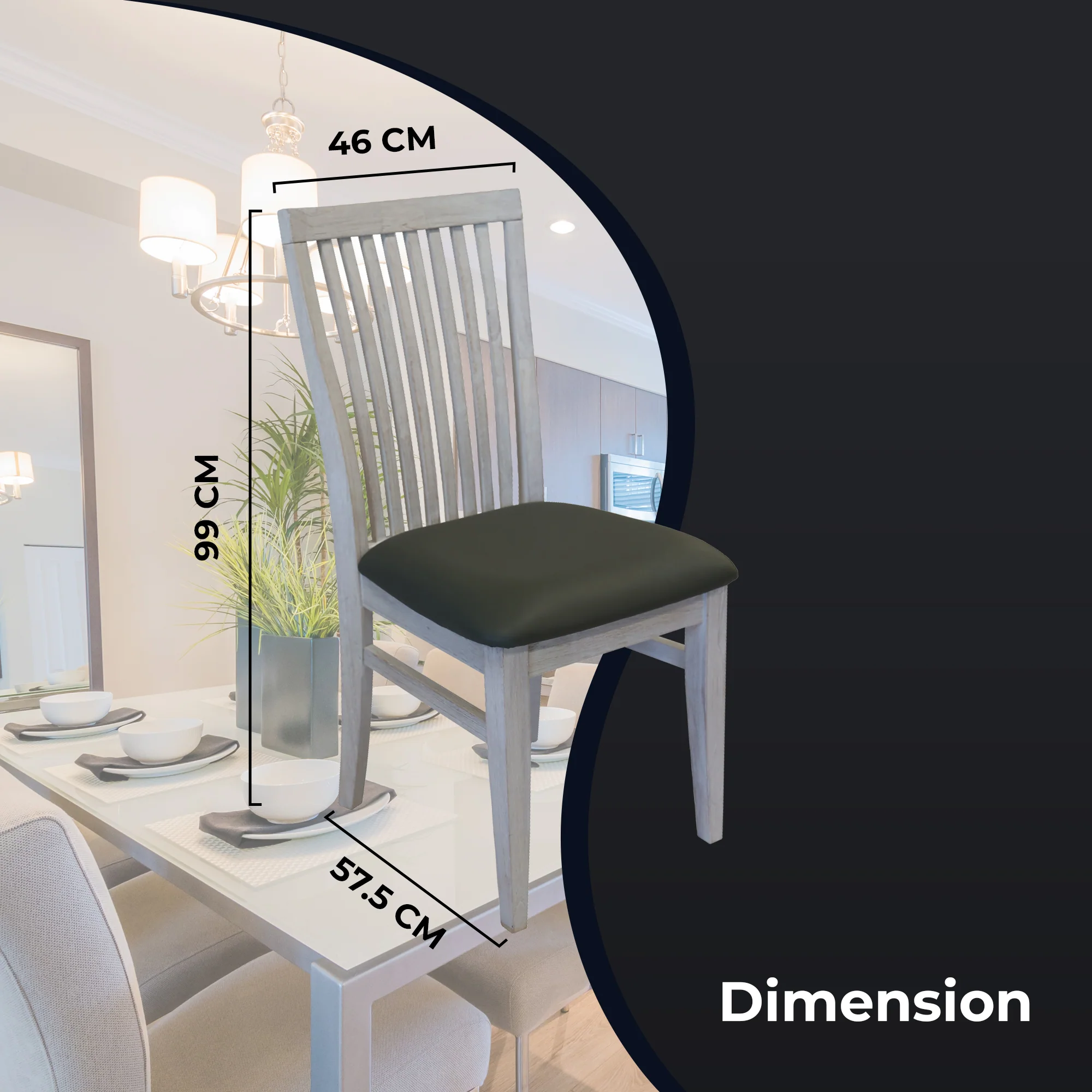 Foxglove 2pc Set Dining Chair - Image 3