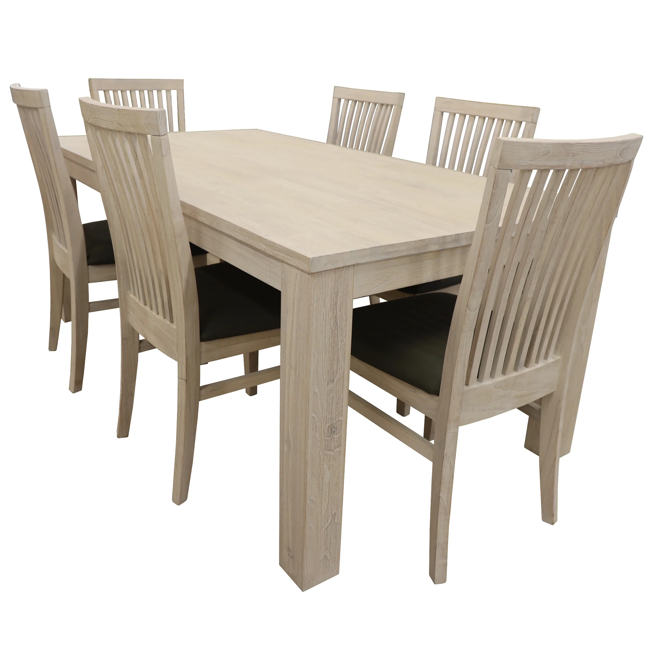 Foxglove 7pc 190cm Dining Table Chair Set - Image 6