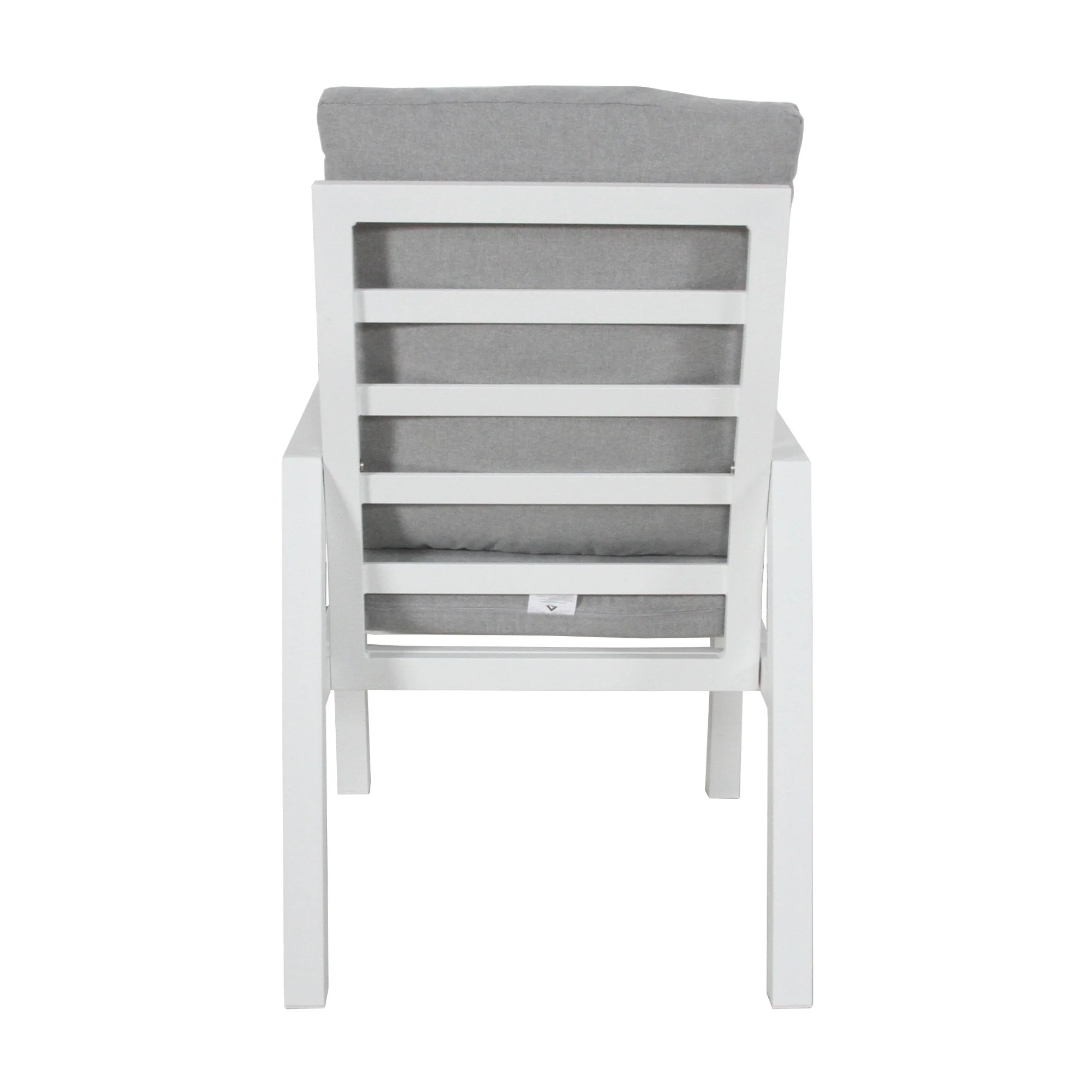 Furano 2pc Set Aluminium Outdoor Dining Chair White - Image 5