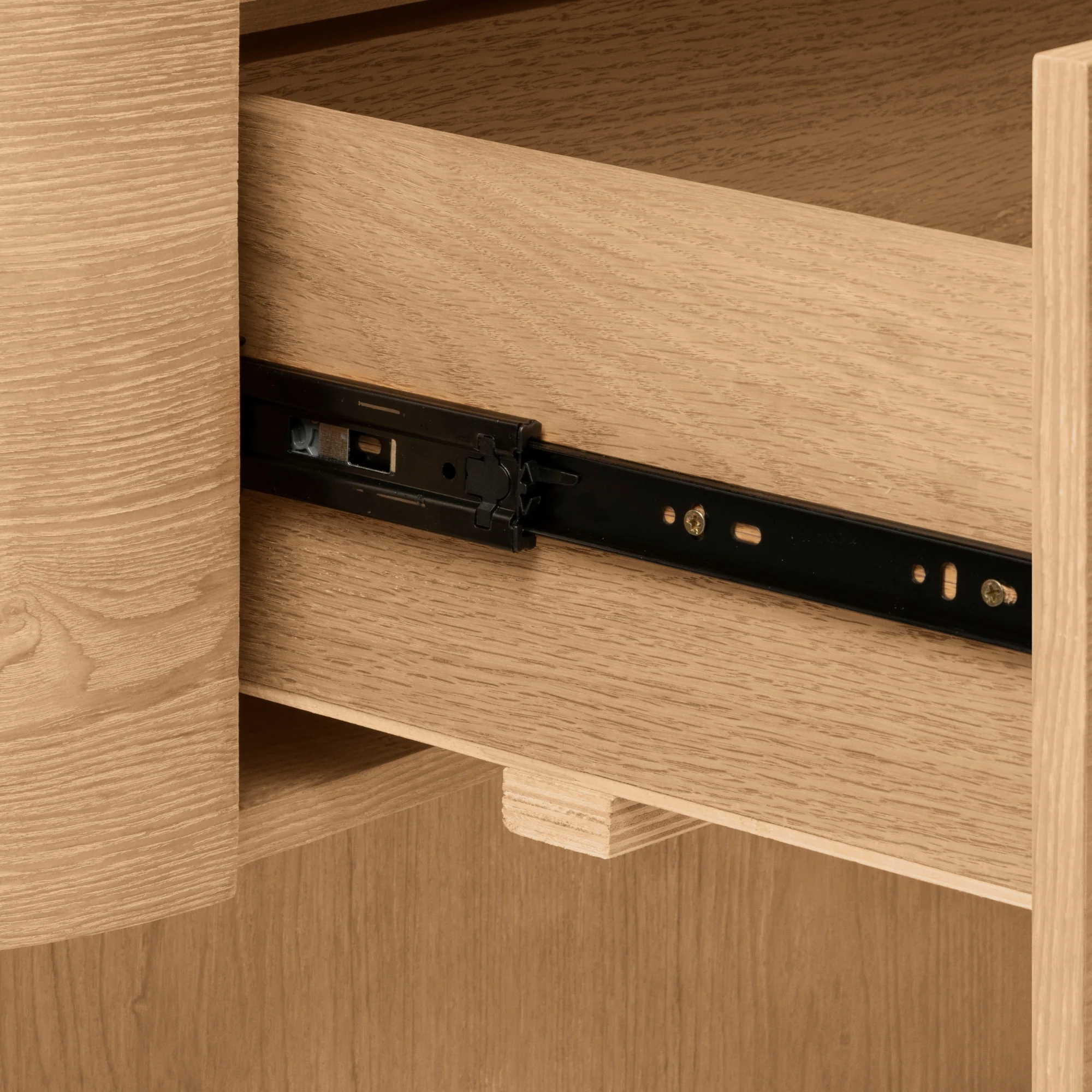 Gidon   220cm 2 Drawers ETU Entertainment TV Unit Natural - Image 7