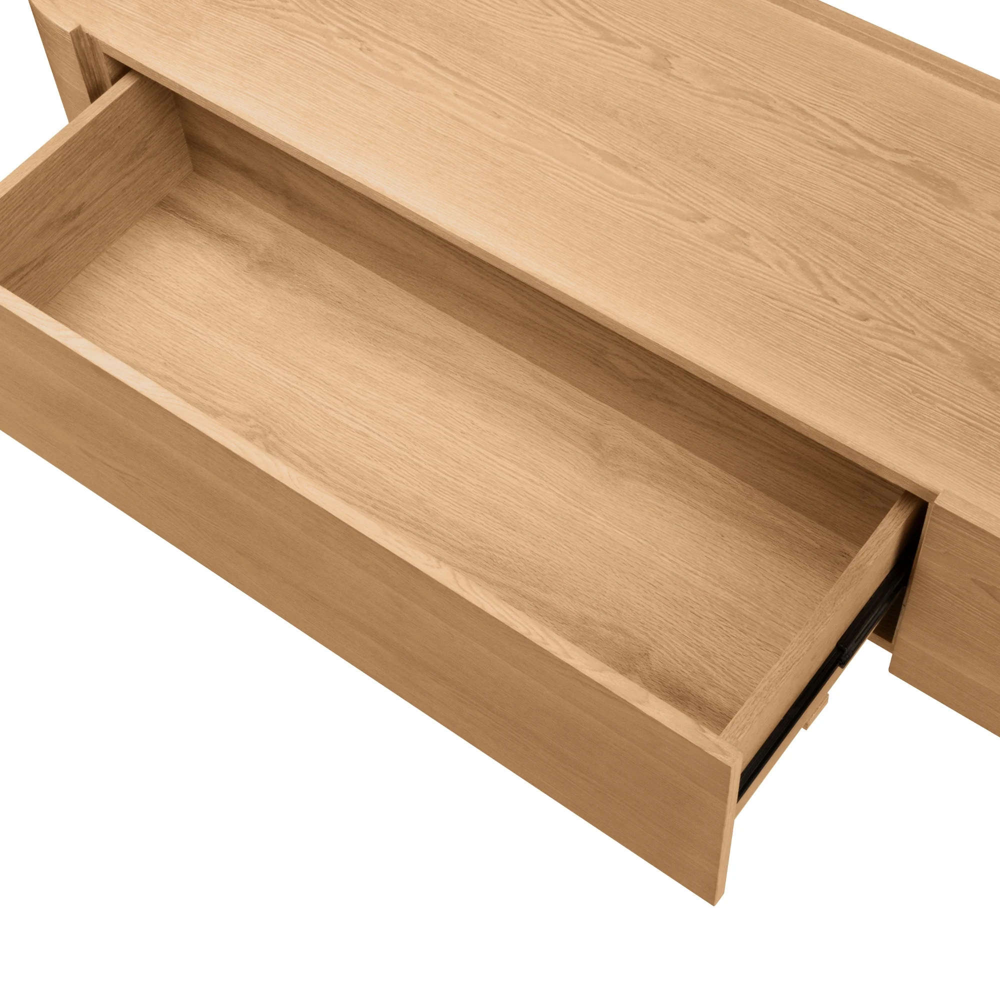 Gidon   220cm 2 Drawers ETU Entertainment TV Unit Natural - Image 8