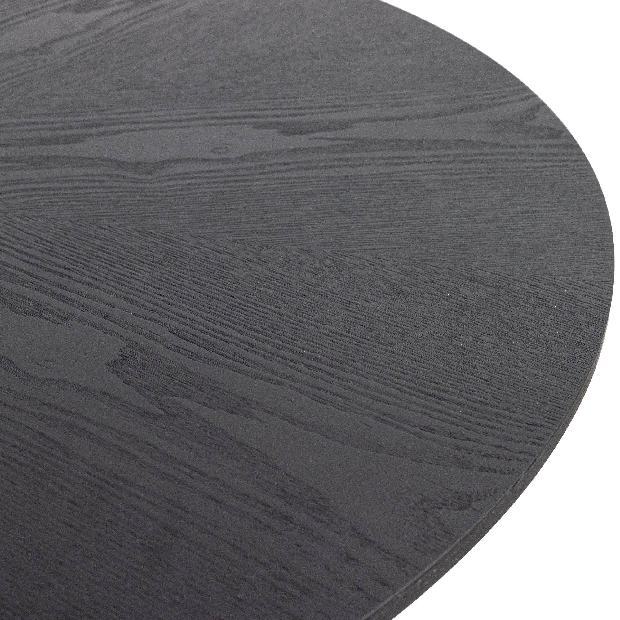 Globe 100cm Round Dining Table Black - Image 3