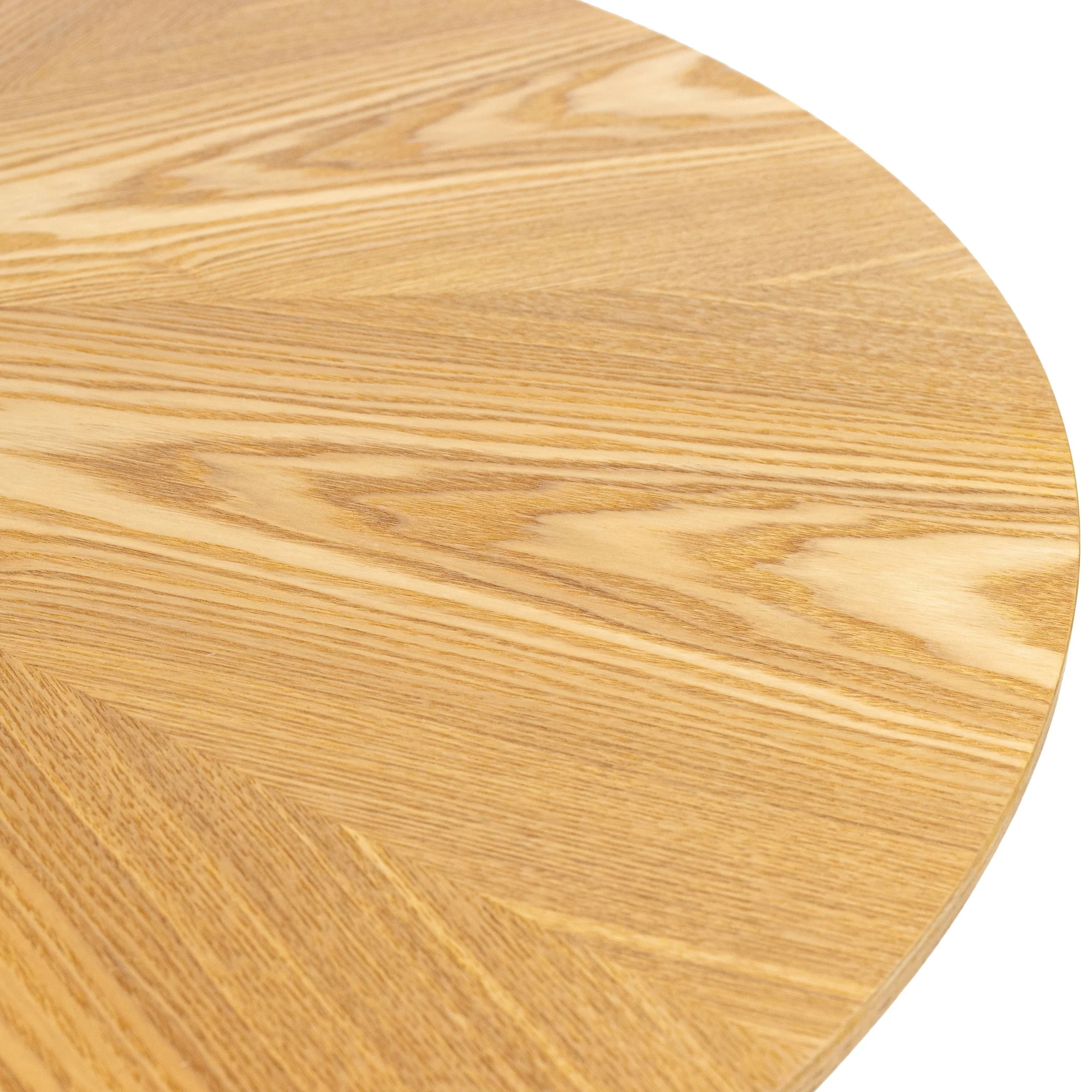 Globe 100cm Round Dining Table Natural - Image 4