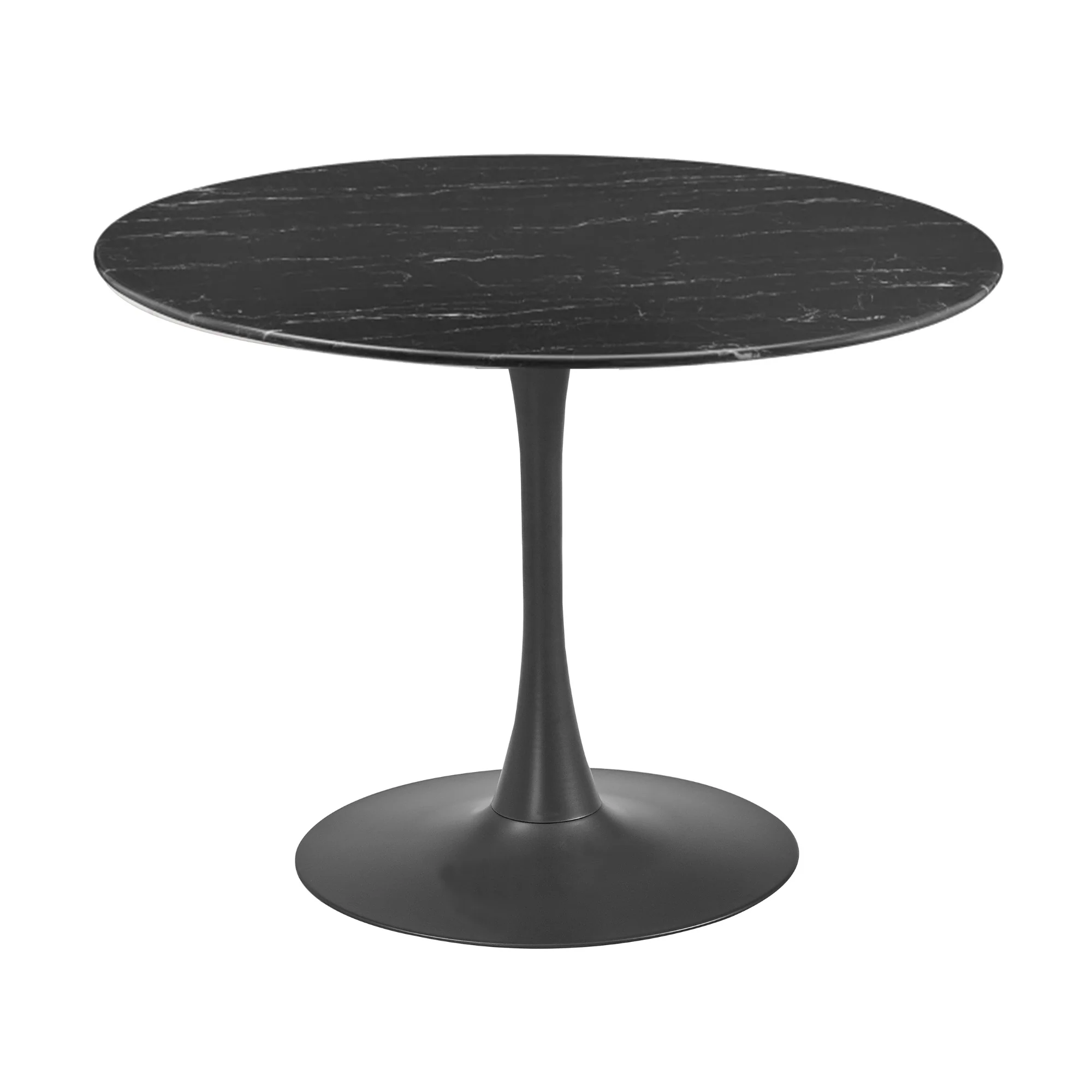 Globe 90cm Round Dining Table Dark Grey - Image 2
