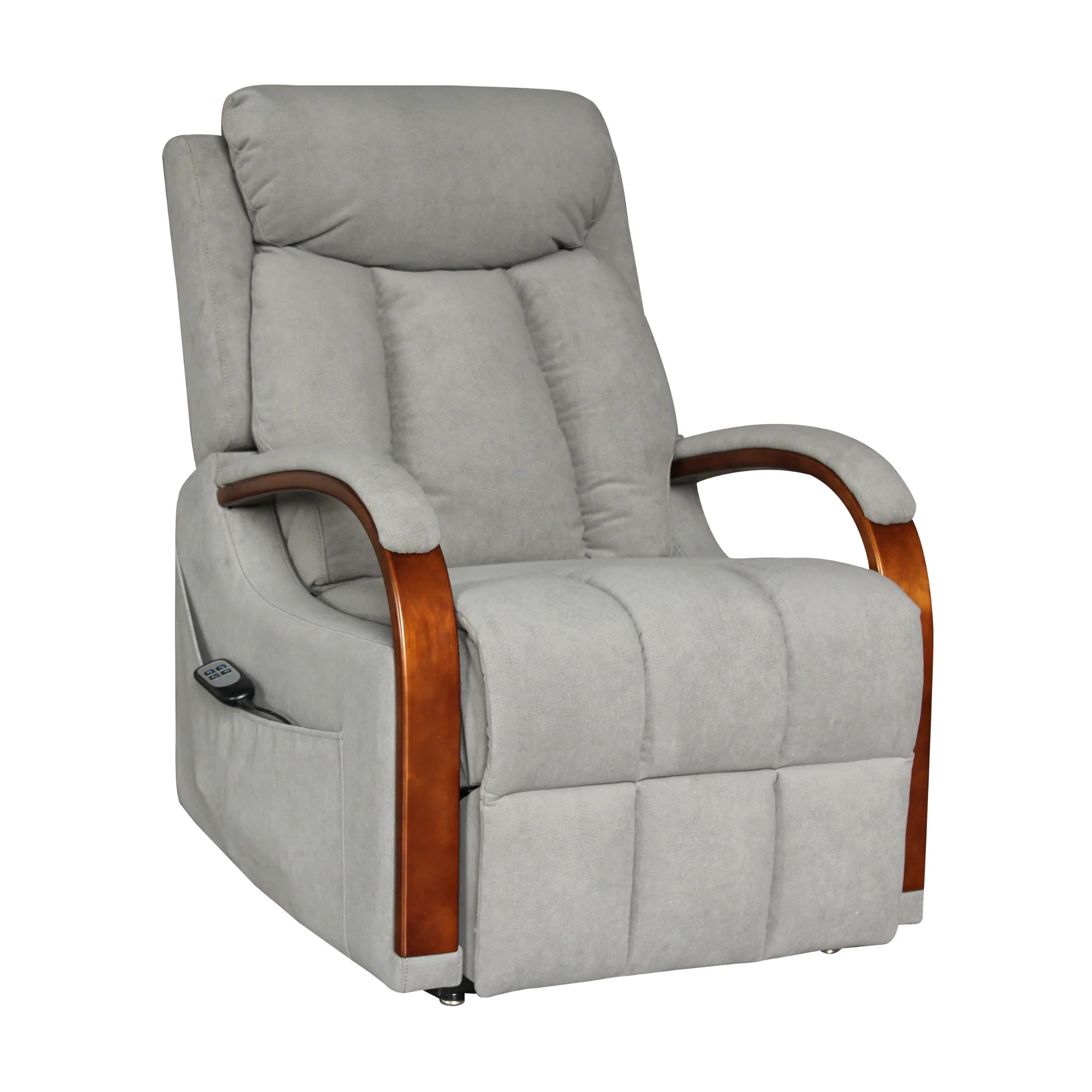 Grace Dual Motor 150kgs Recliner Lift Chair Graphite Grey - Image 2