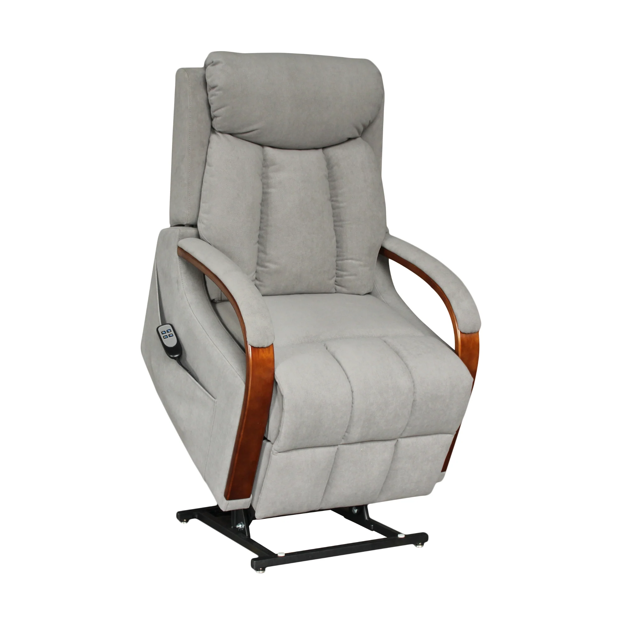 Grace Dual Motor 150kgs Recliner Lift Chair Graphite Grey - Image 4