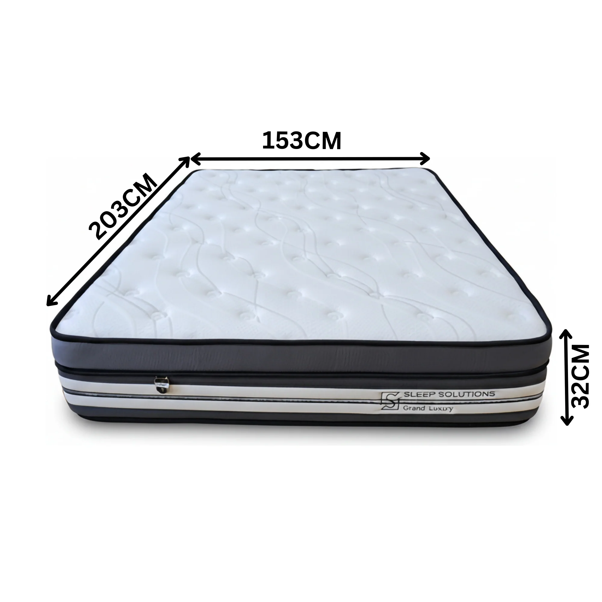 Grand Luxury Mattress Medium Euro Top 5 Zone Pocket Spring Cooling Gel - Image 6