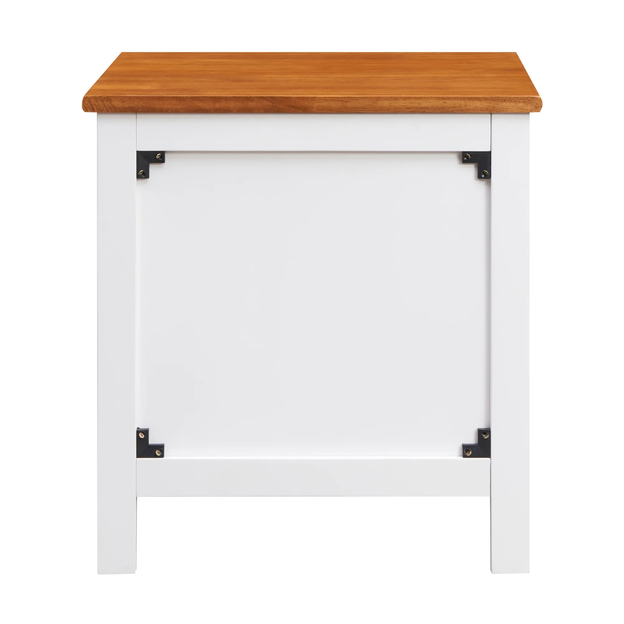 Harbourview Bedside Table Brown White - Image 4