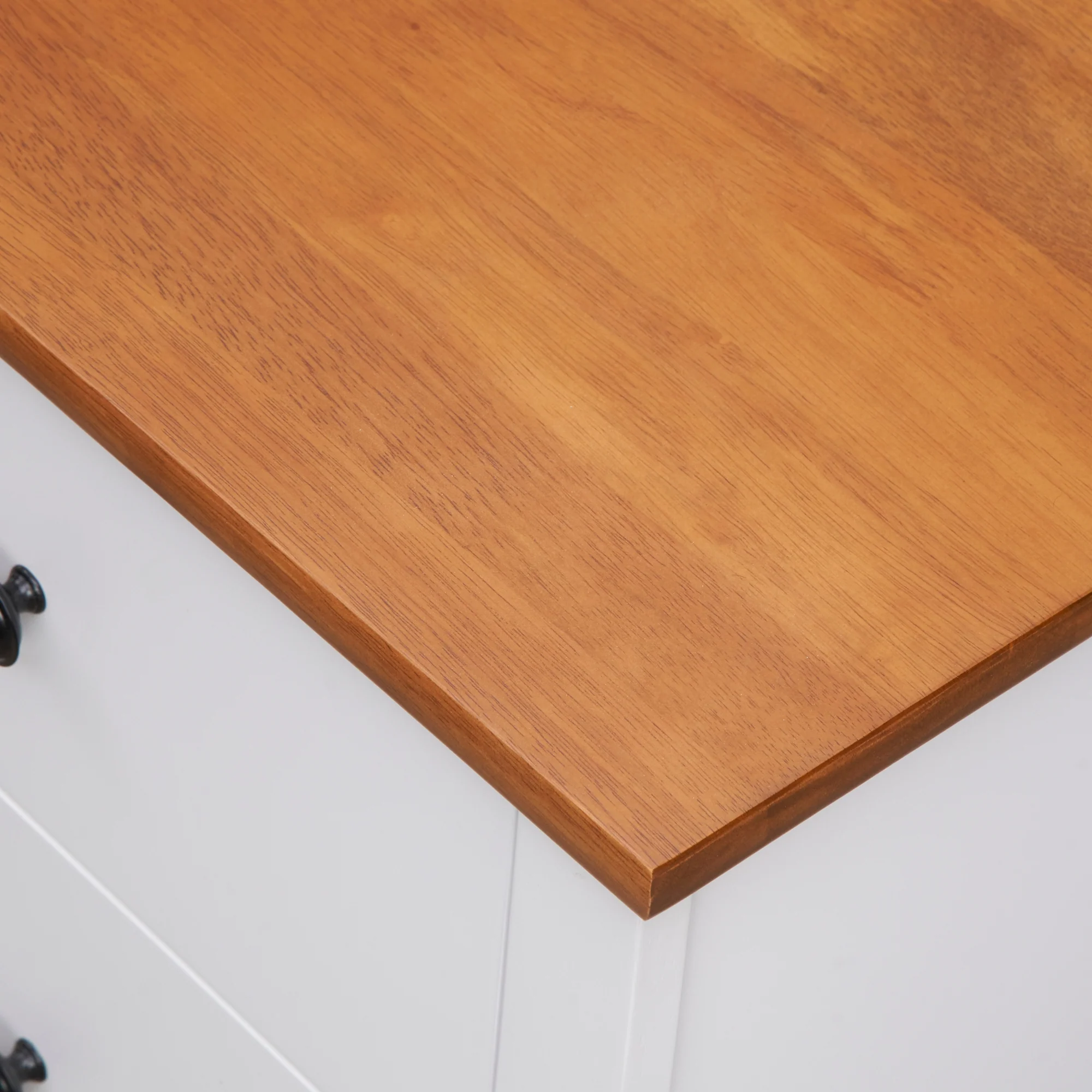 Harbourview Bedside Table Brown White - Image 5