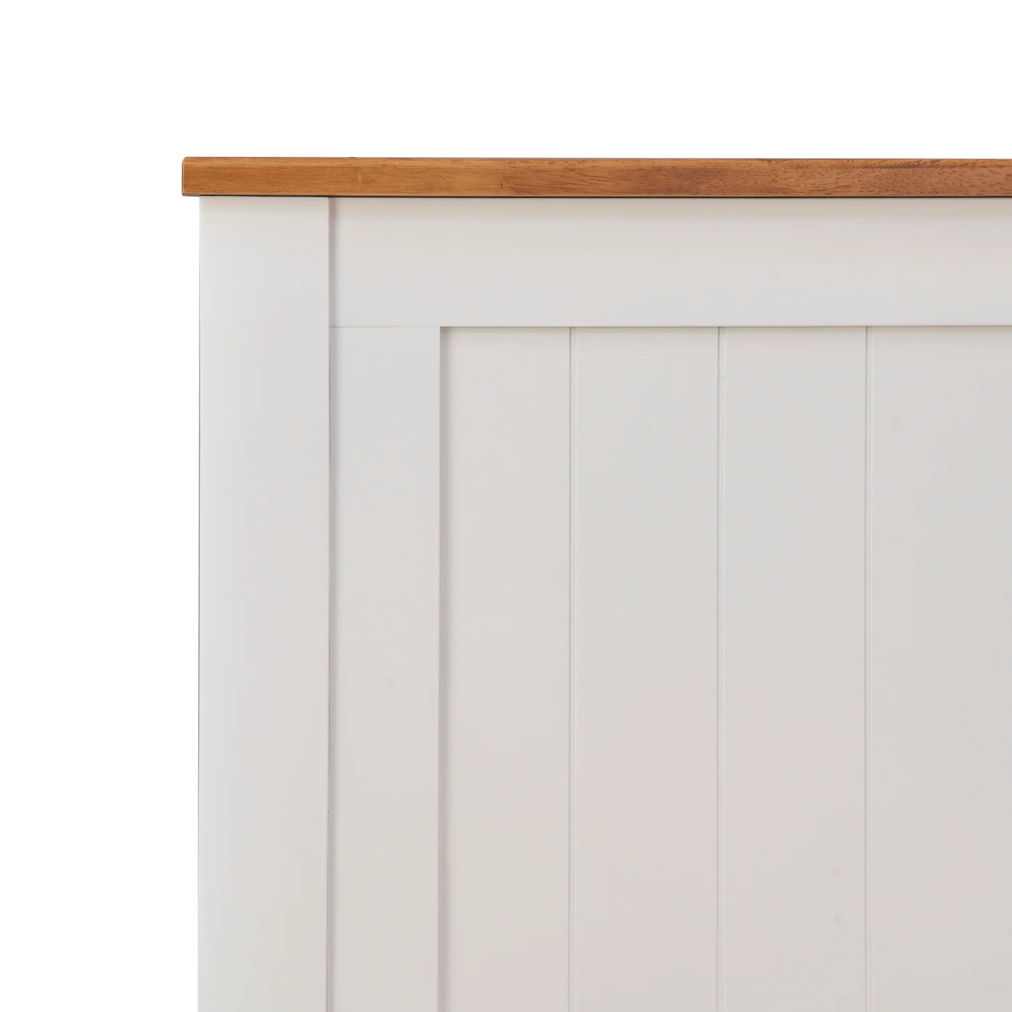 Harbourview Queen Bed Frame Brown White - Image 6