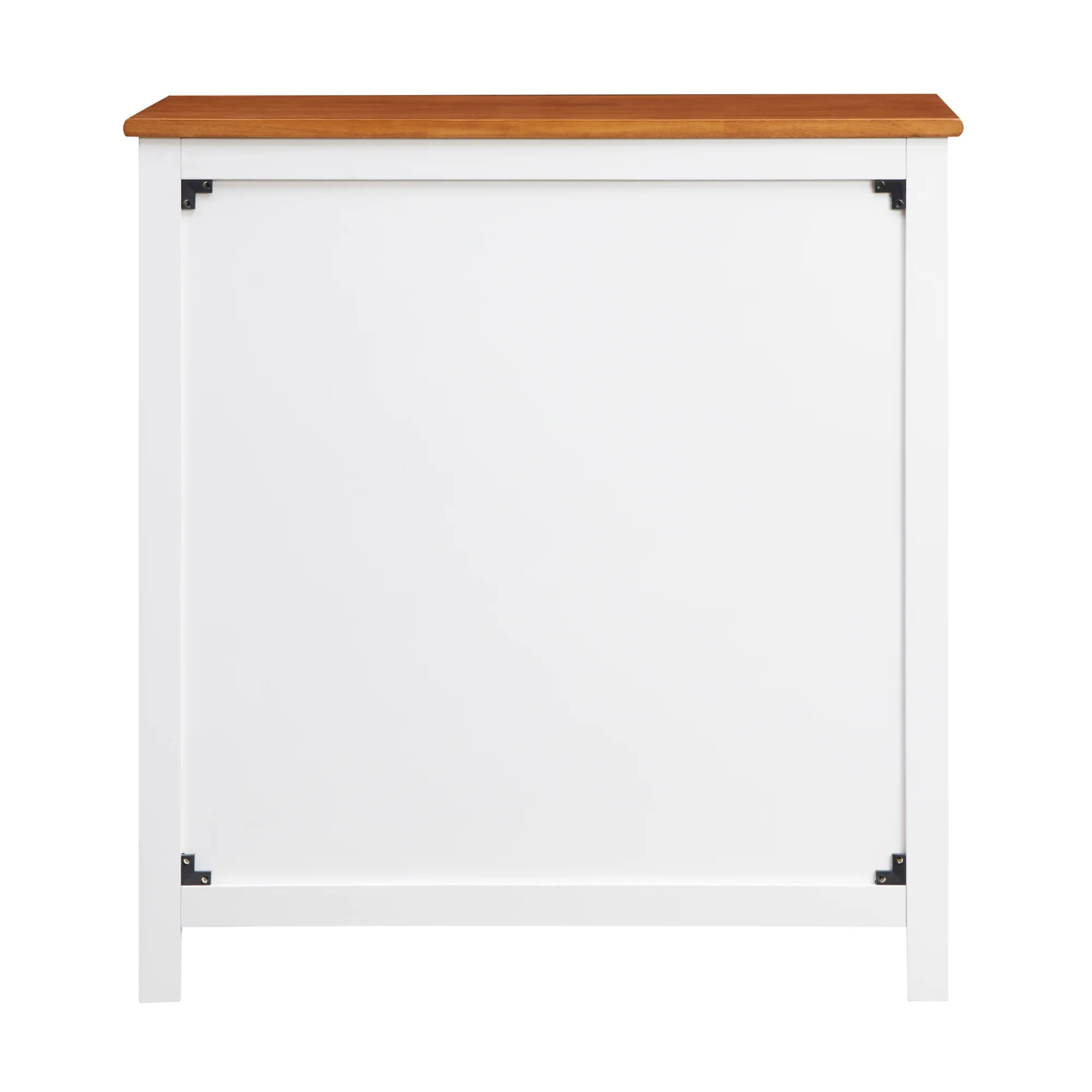Harbourview Tallboy Table Brown White - Image 4