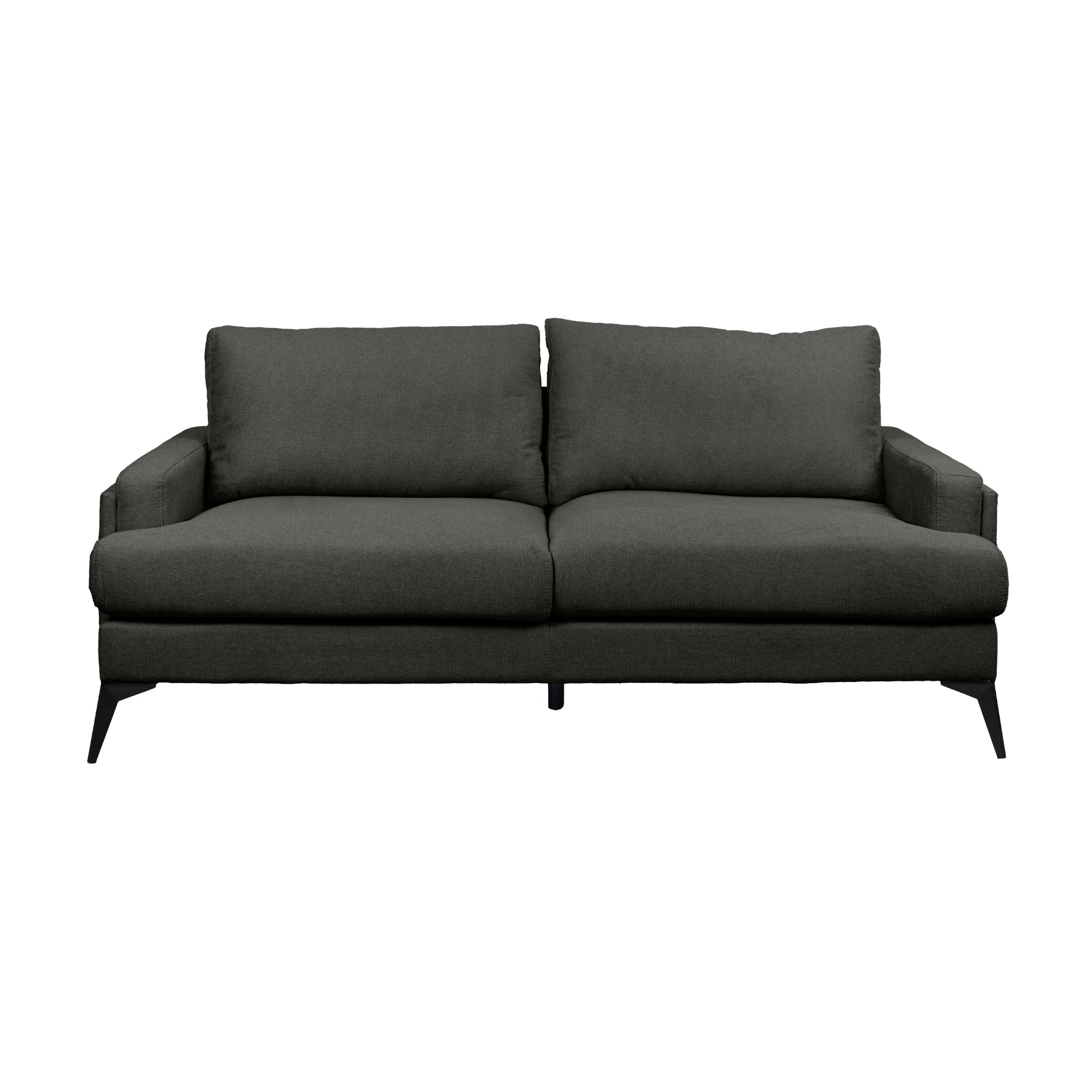 Harry 2 Seater Fabric Sofa Dark Grey - Image 2
