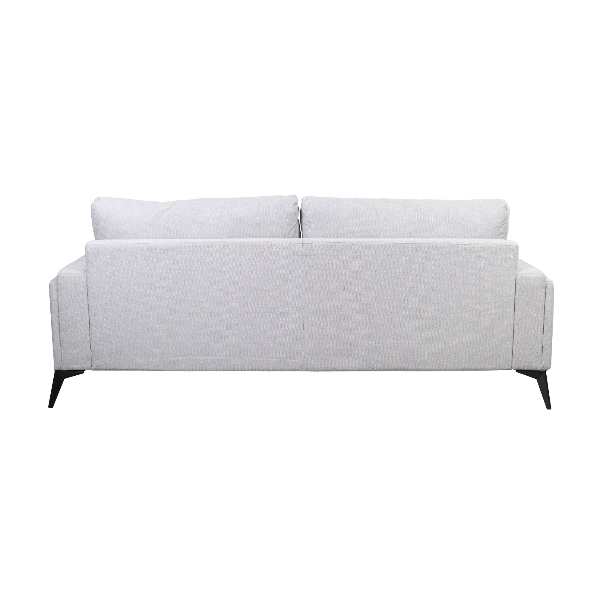 Harry 2 Seater Fabric Sofa Light Grey - Image 3